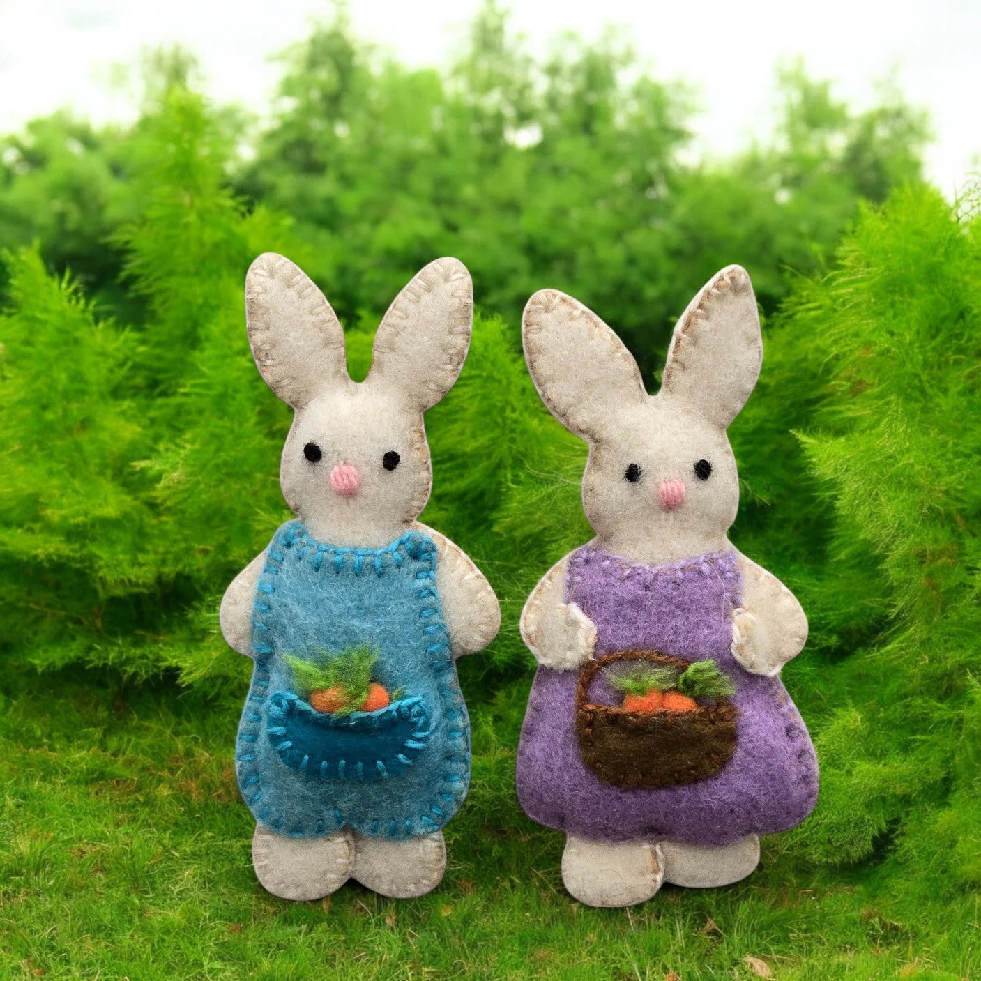 Easter Bunny Ornaments- set of 2 - Image 3