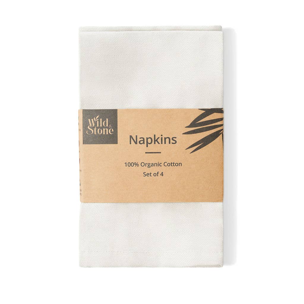 Eco-Friendly Cloth Napkins – Organic Cotton (4-Pack) - Image 4