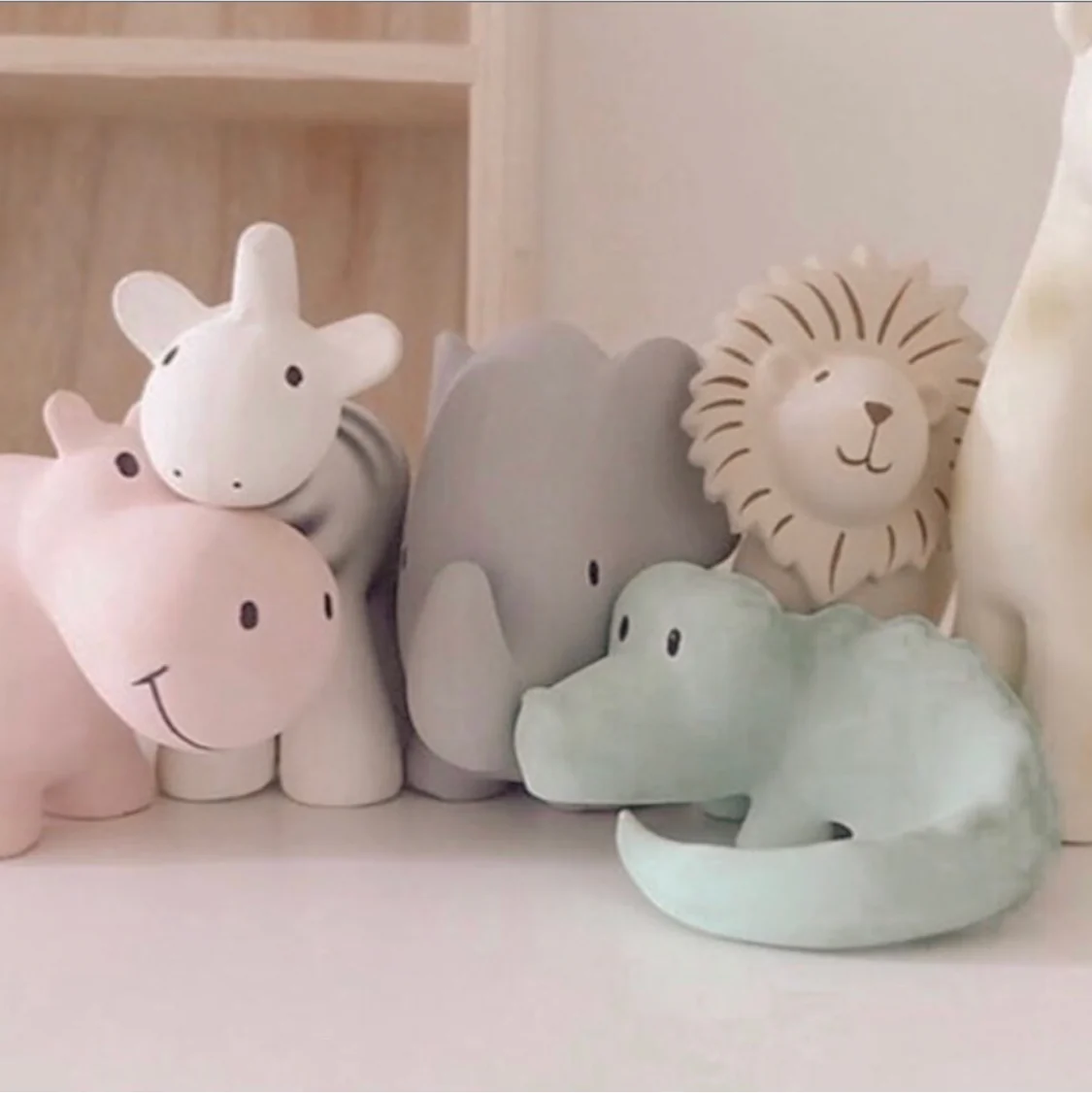 Elephant Organic Rubber Teether, Rattle & Bath Toy - Image 9