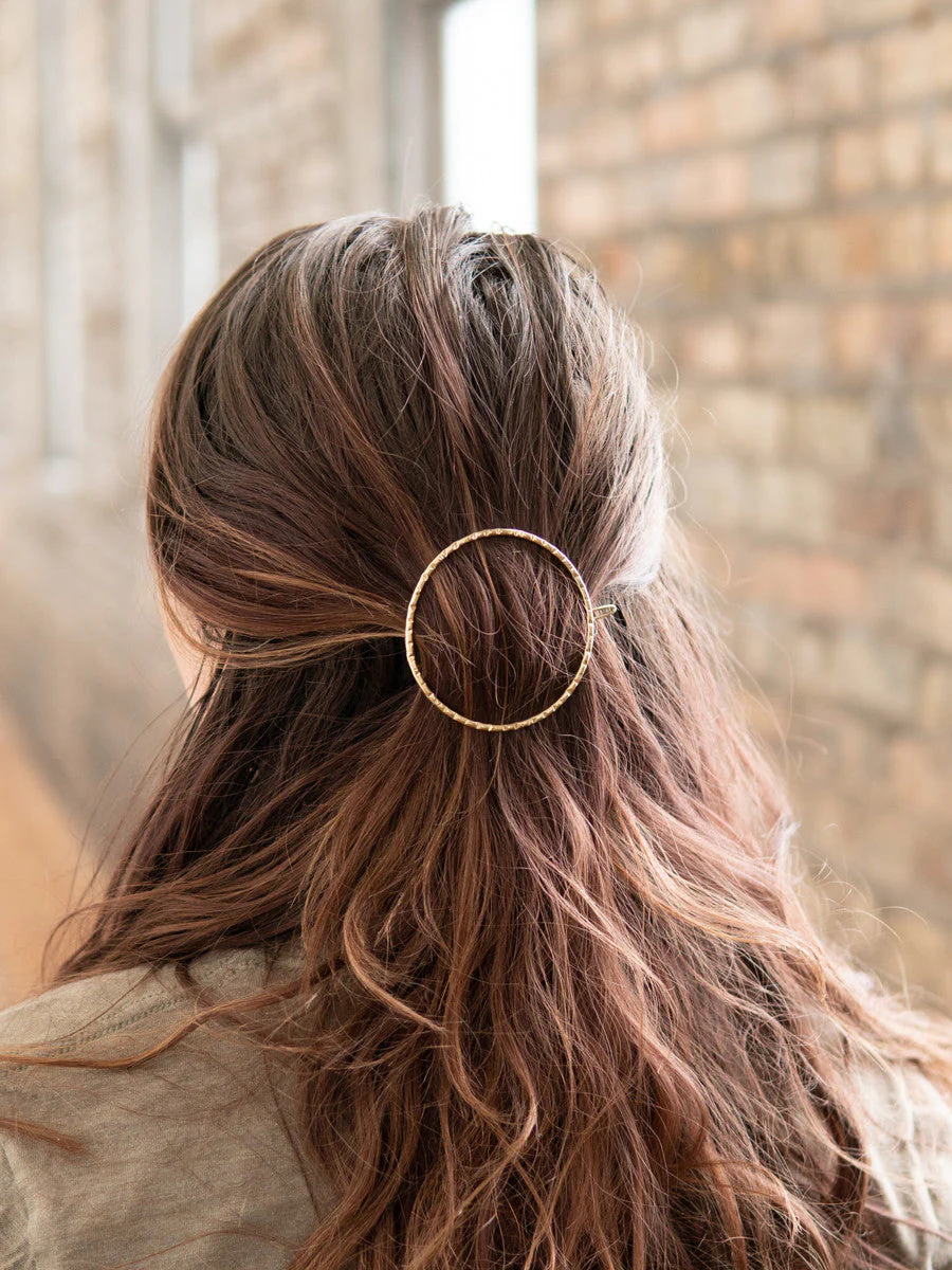Ellipse Circle Hair Clip - Image 2