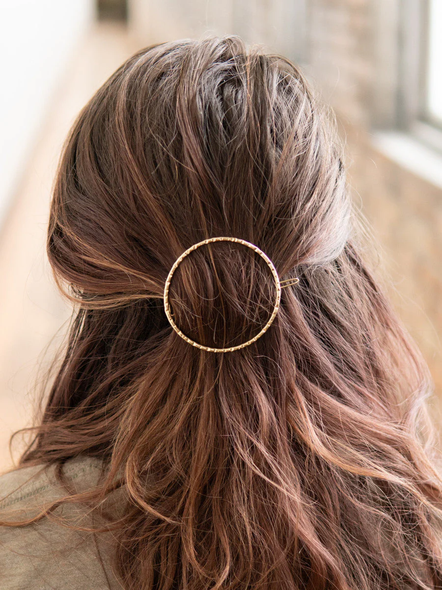 Ellipse Circle Hair Clip - Image 3