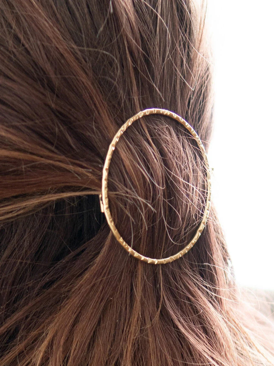 Ellipse Circle Hair Clip - Image 4