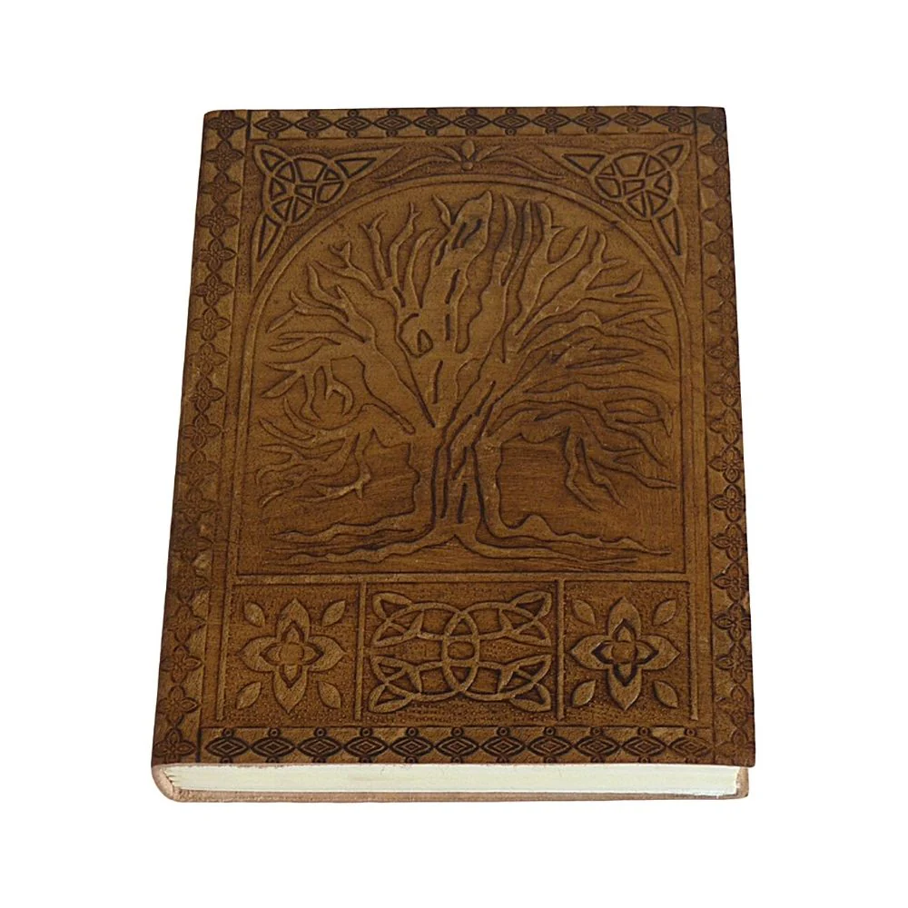 Embossed Leather Journal 6" x 8" - Tree of Life - Image 4
