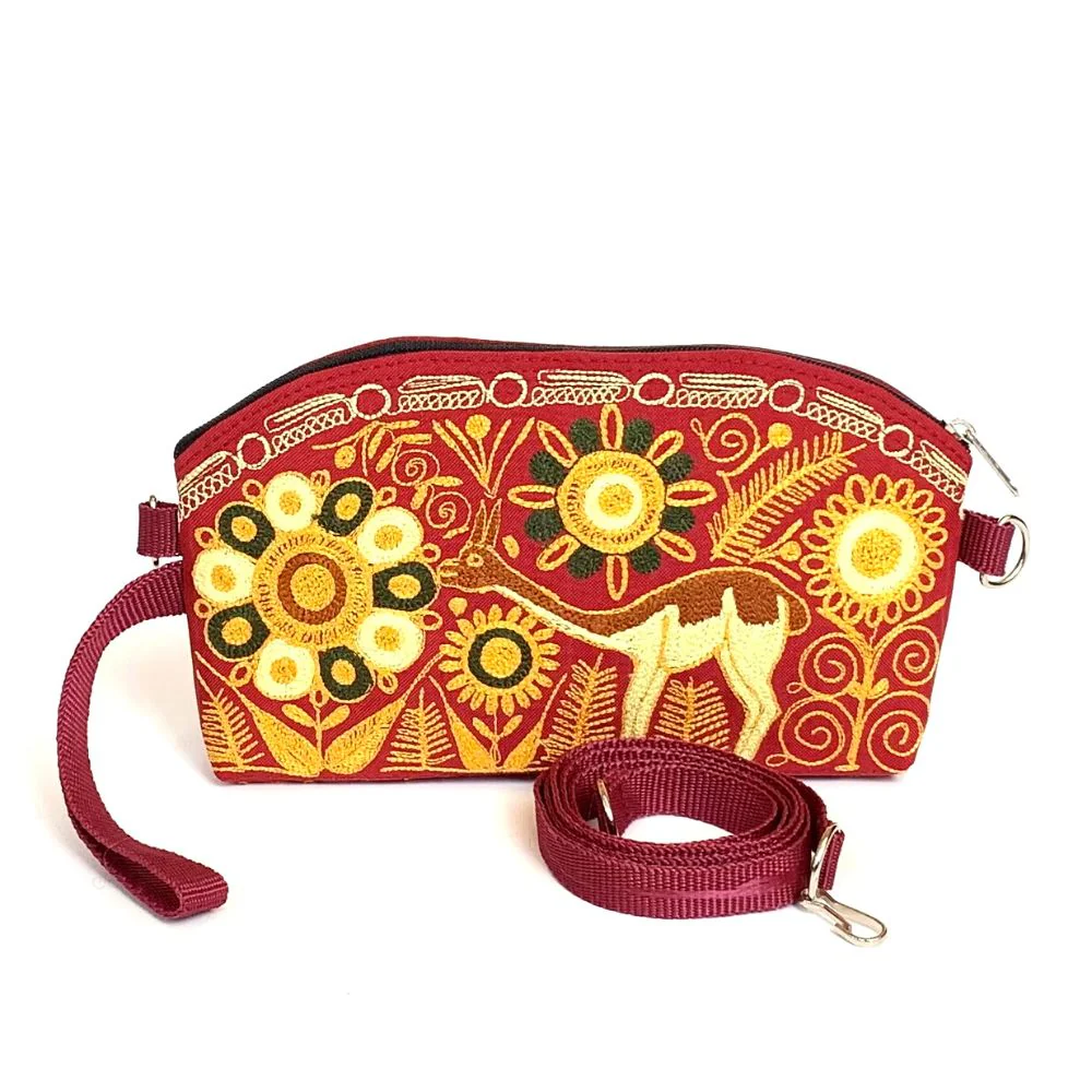 Embroidered Crossbody Pouch - Image 2