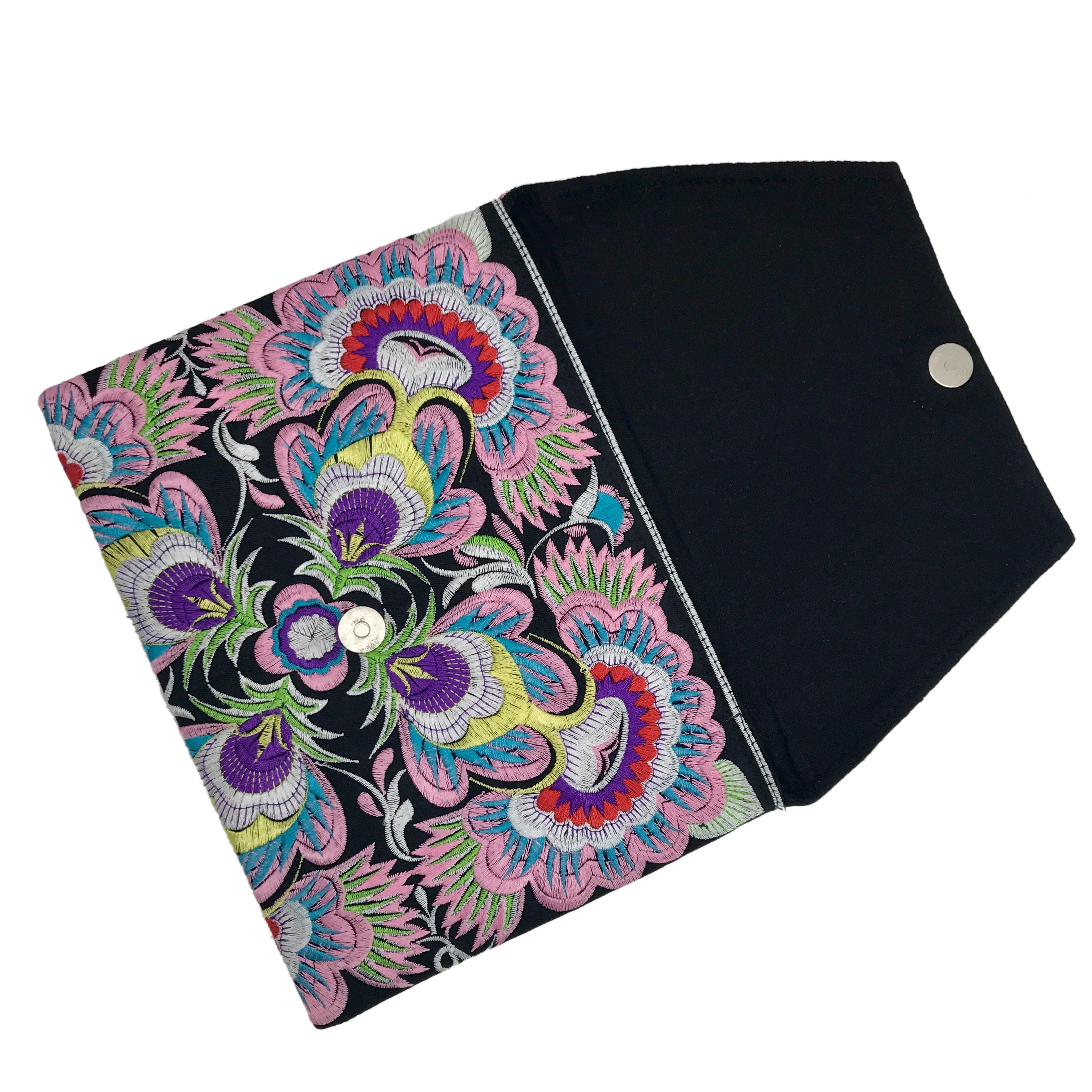 Embroidered Flower Clutch - Image 3