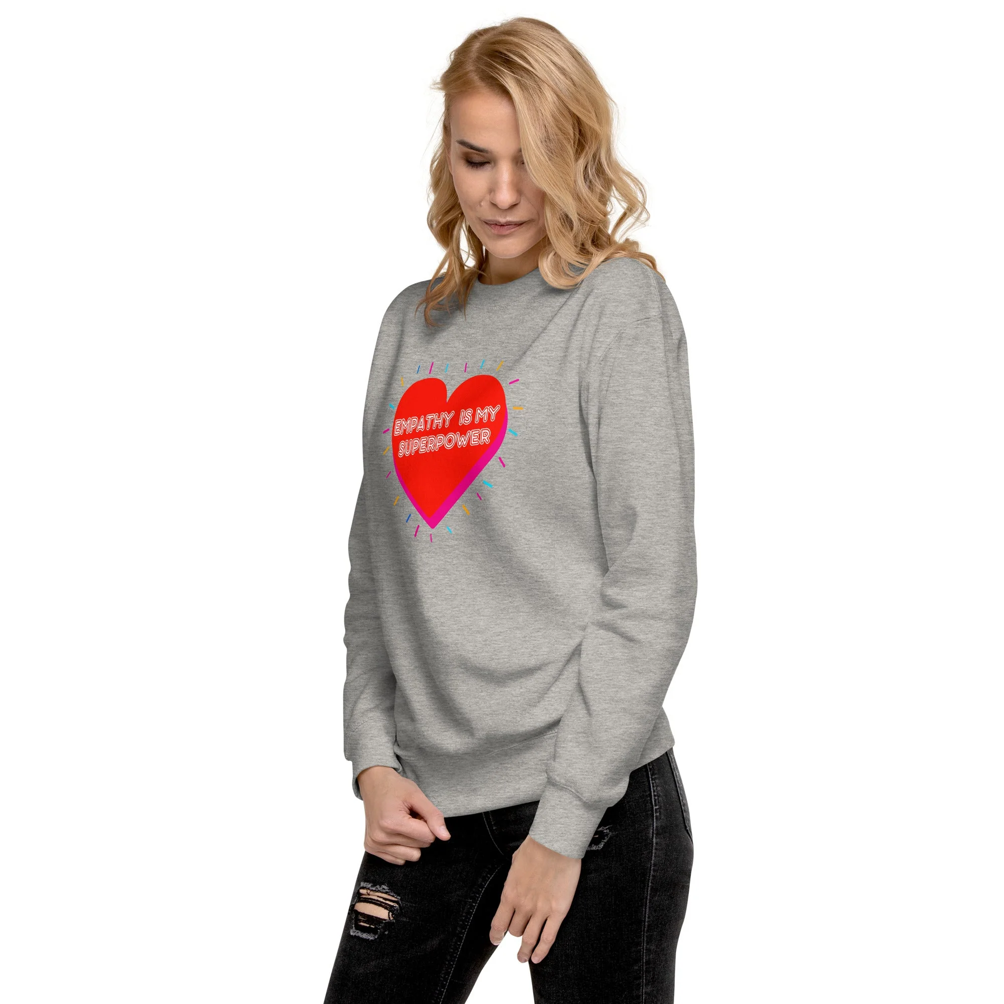 Empathy is my Superpower Crewneck Sweatshirt - Image 2