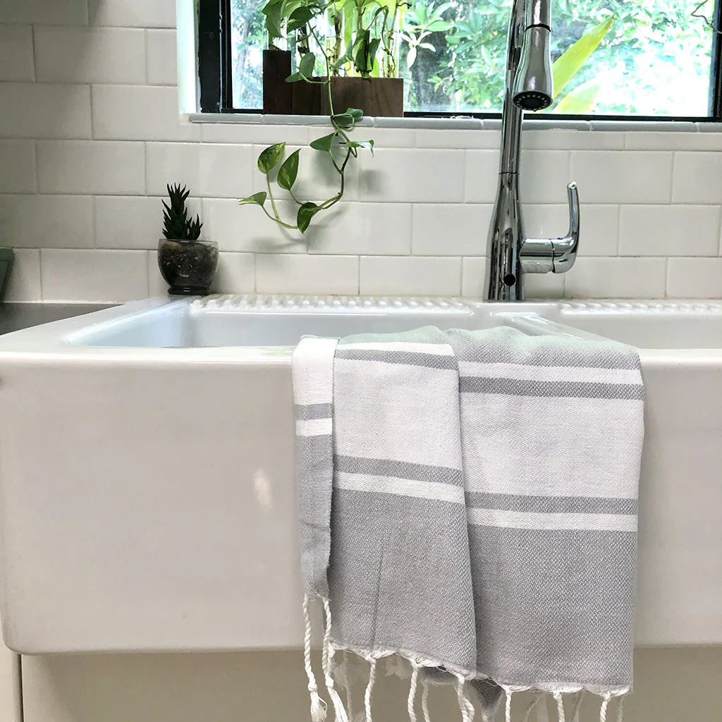 Essential Stripe Turkish Hand Towel - Image 5