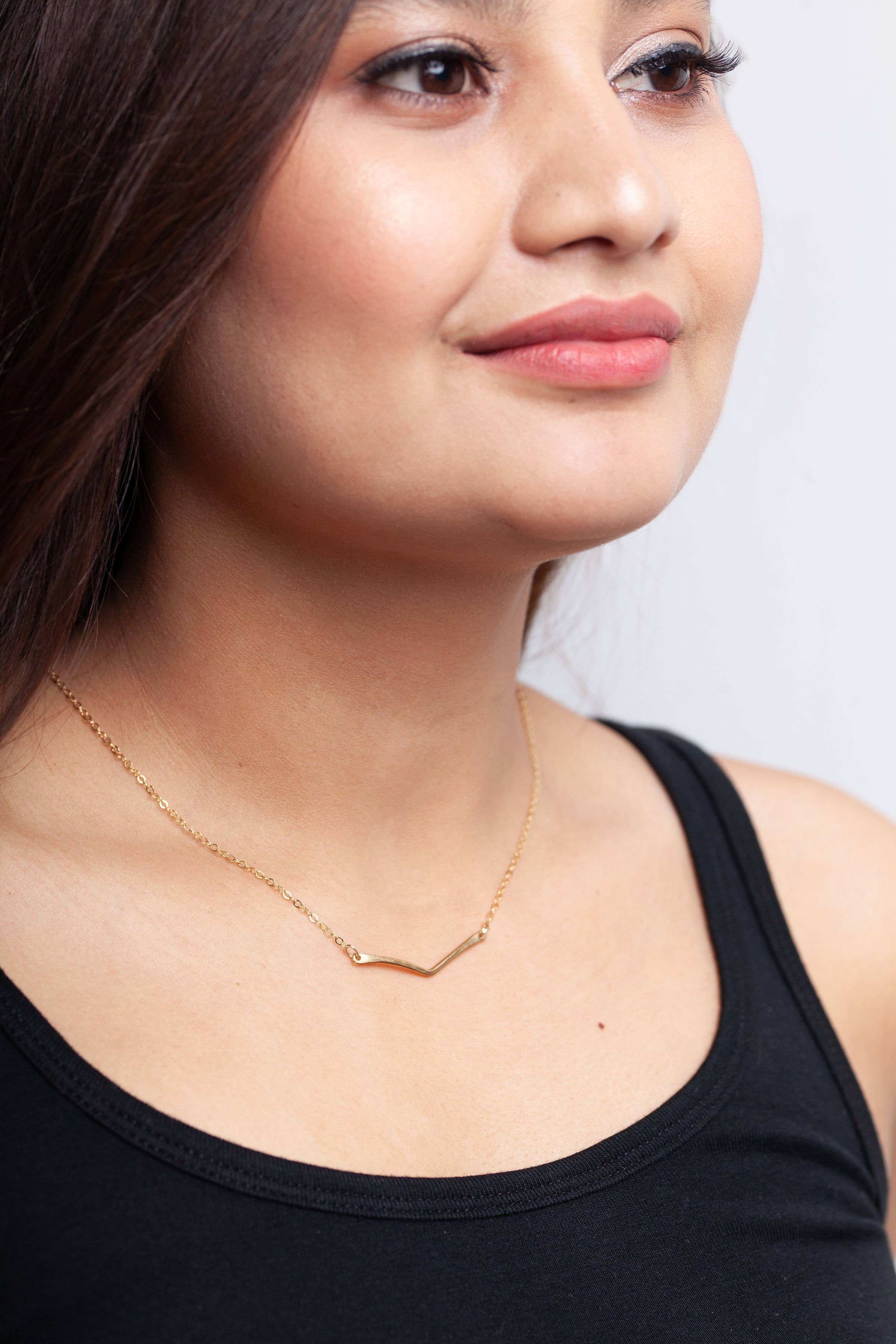 Esther Chevron Necklace - Image 2