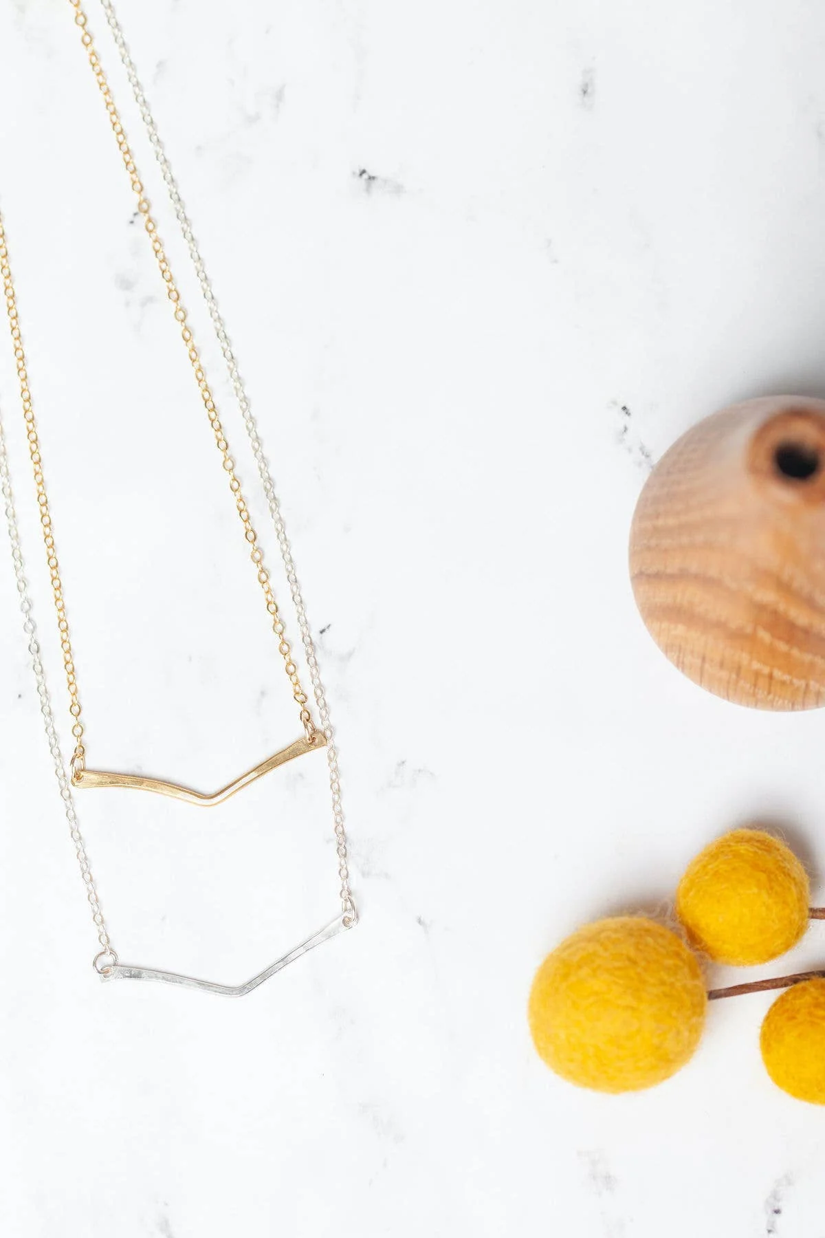 Esther Chevron Necklace - Image 3