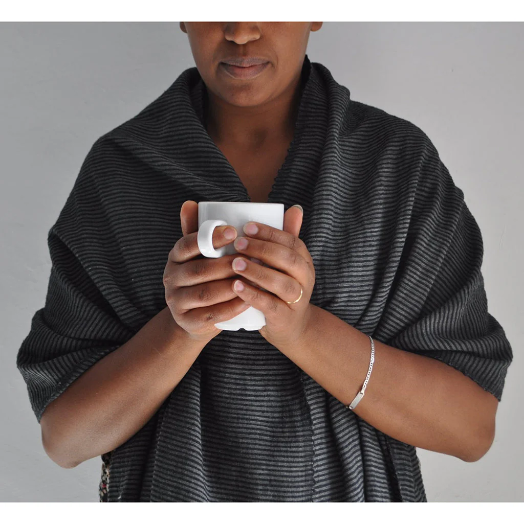 Ethiopian Stripe Wrap Scarf - Image 8
