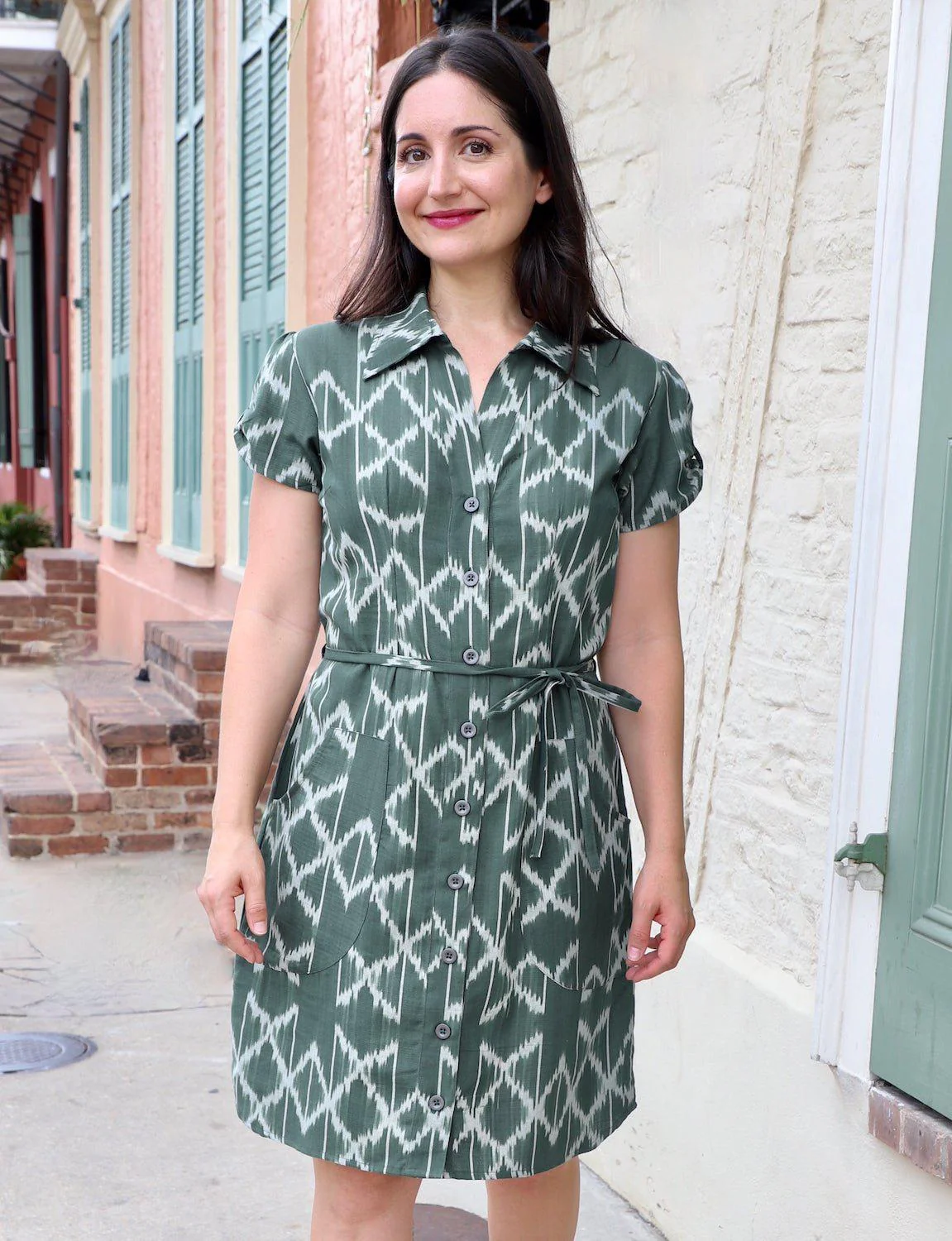 Evergreen Organic Cotton Button Dress - Image 3