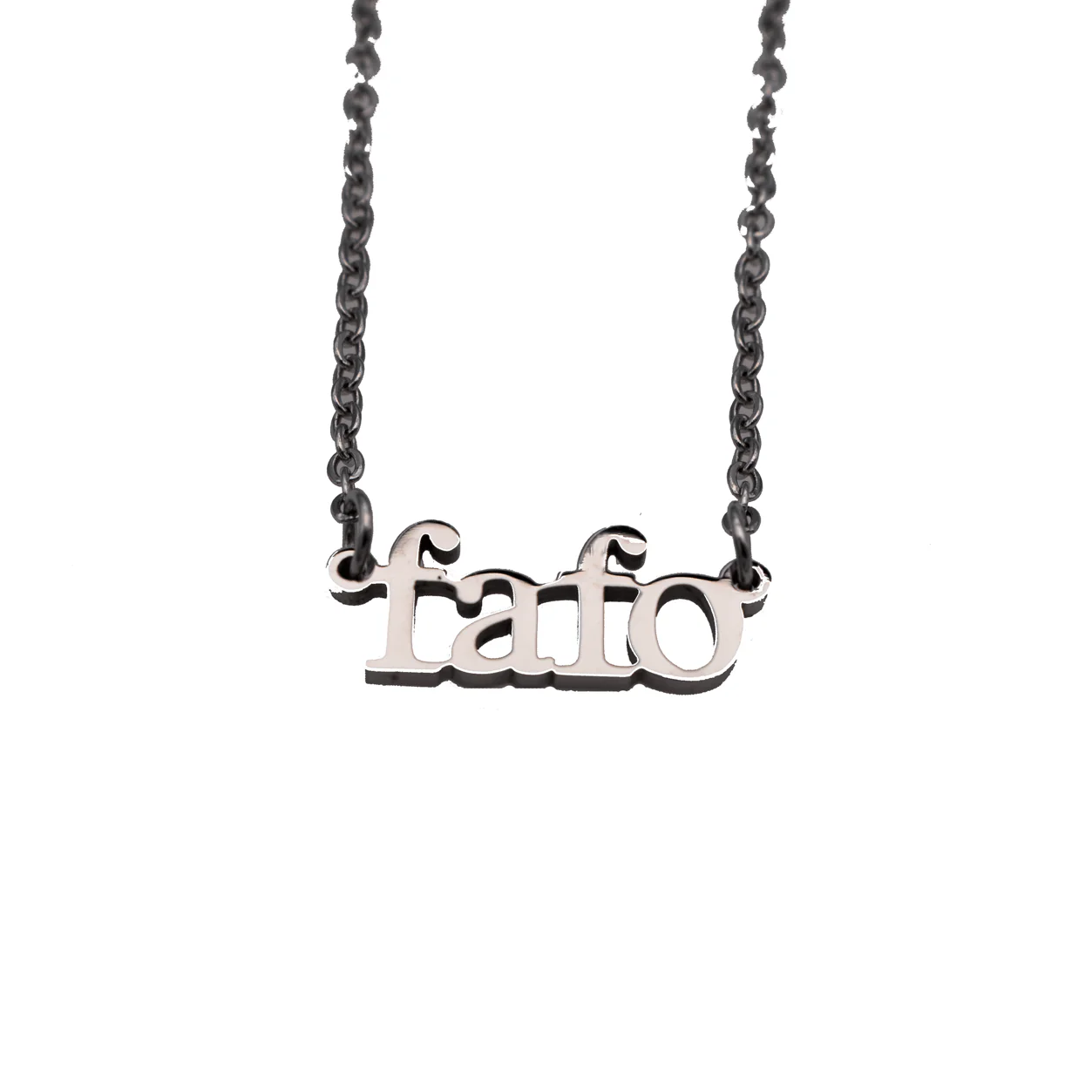 FAFO Acronym Cutout Necklace - Image 2