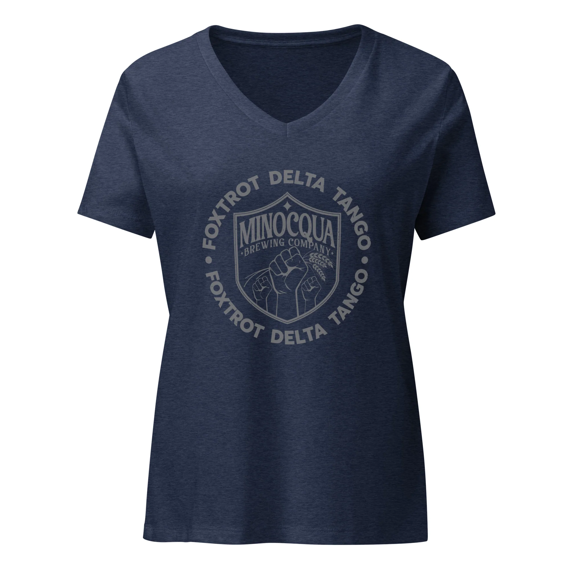 FDT Foxtrot Delta Tango Women’s Relaxed V-Neck T-Shirt - Image 2