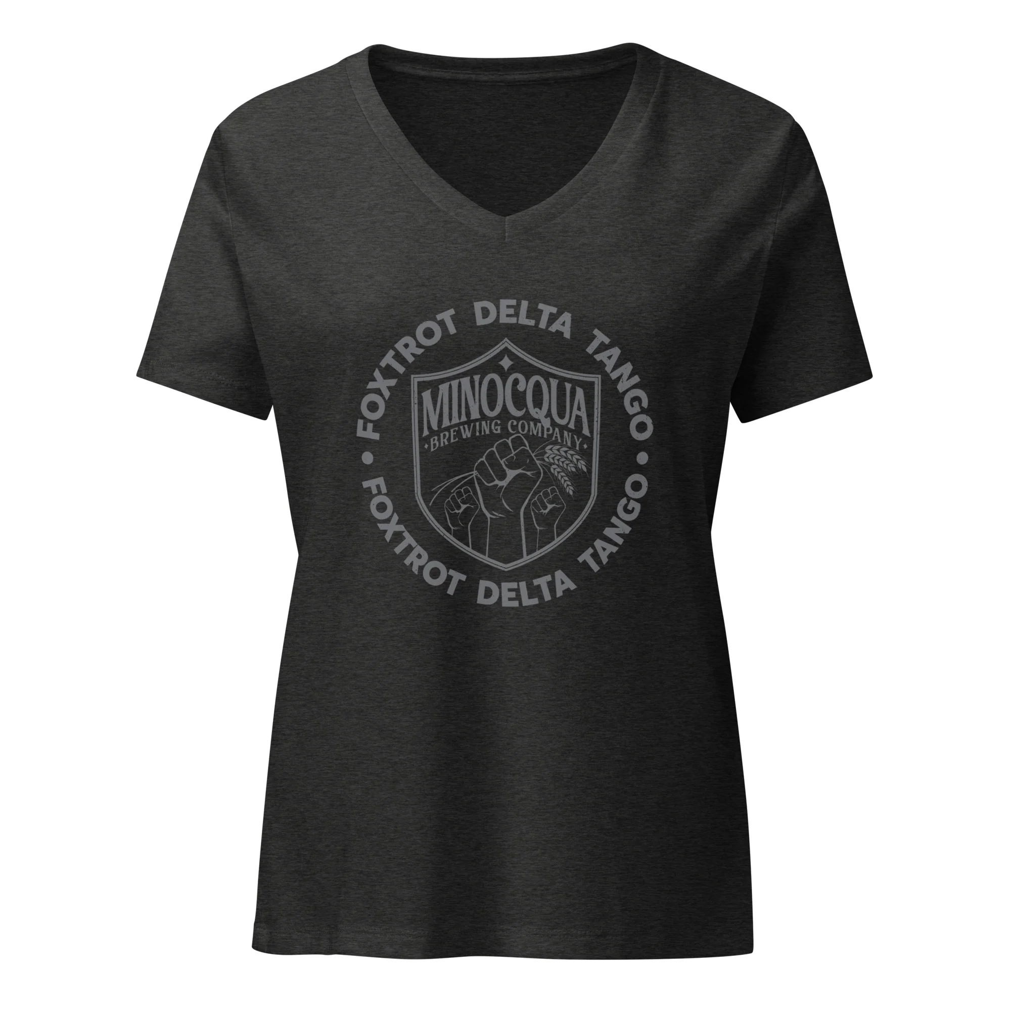 FDT Foxtrot Delta Tango Women’s Relaxed V-Neck T-Shirt - Image 3