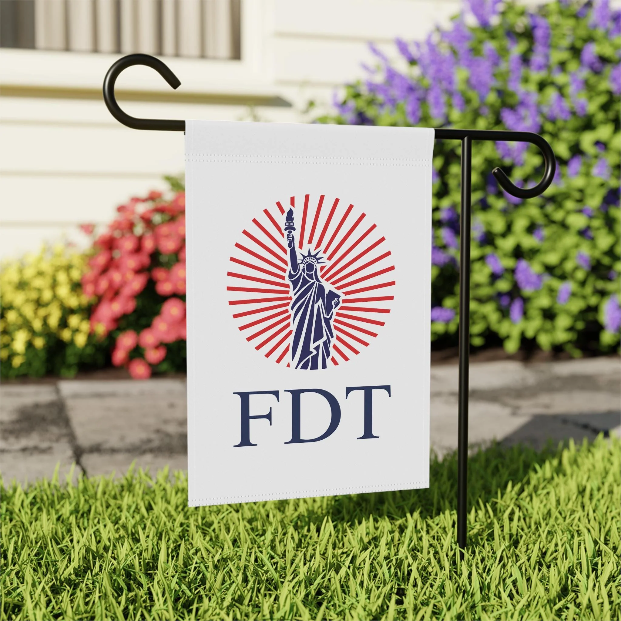 FDT Garden Flag, Anti Trump House Flag, Political Yard Decor, Resist Trump Outdoor Banner, Patriotic Protest Flag - Image 3