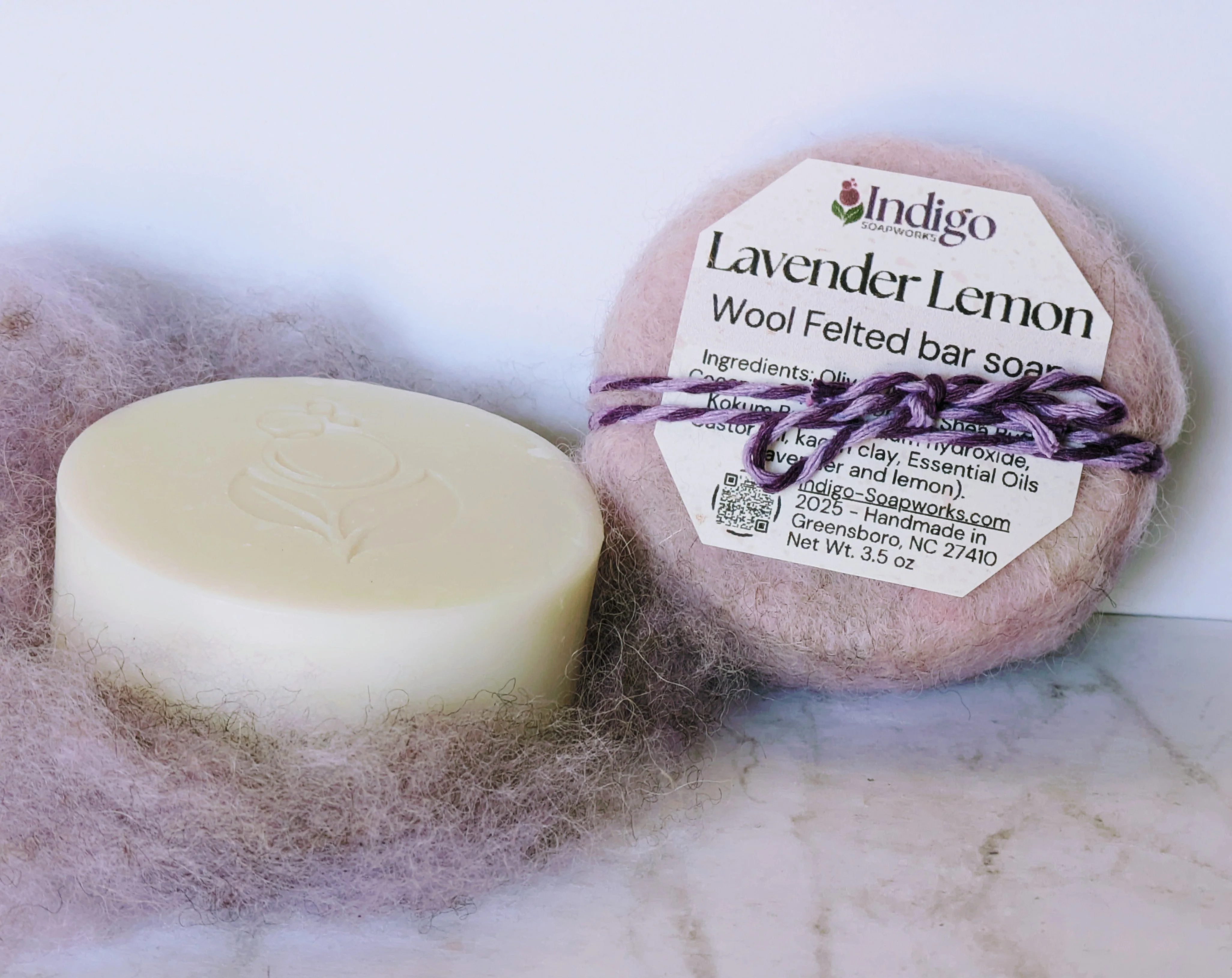 Felted Soap bar - Merino Wool or Alpaca - choose scent! - Image 2