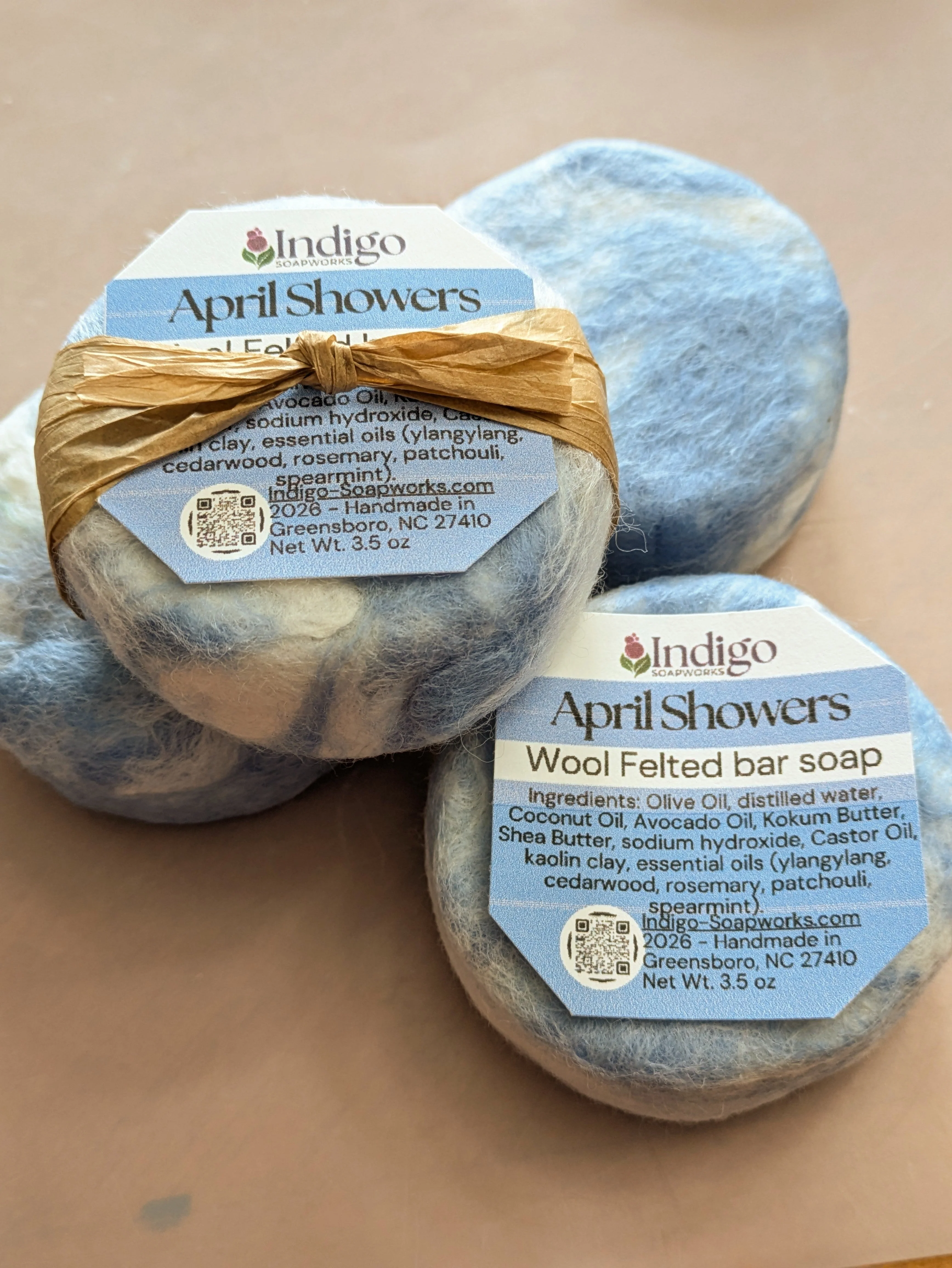 Felted Soap bar - Merino Wool or Alpaca - choose scent! - Image 3