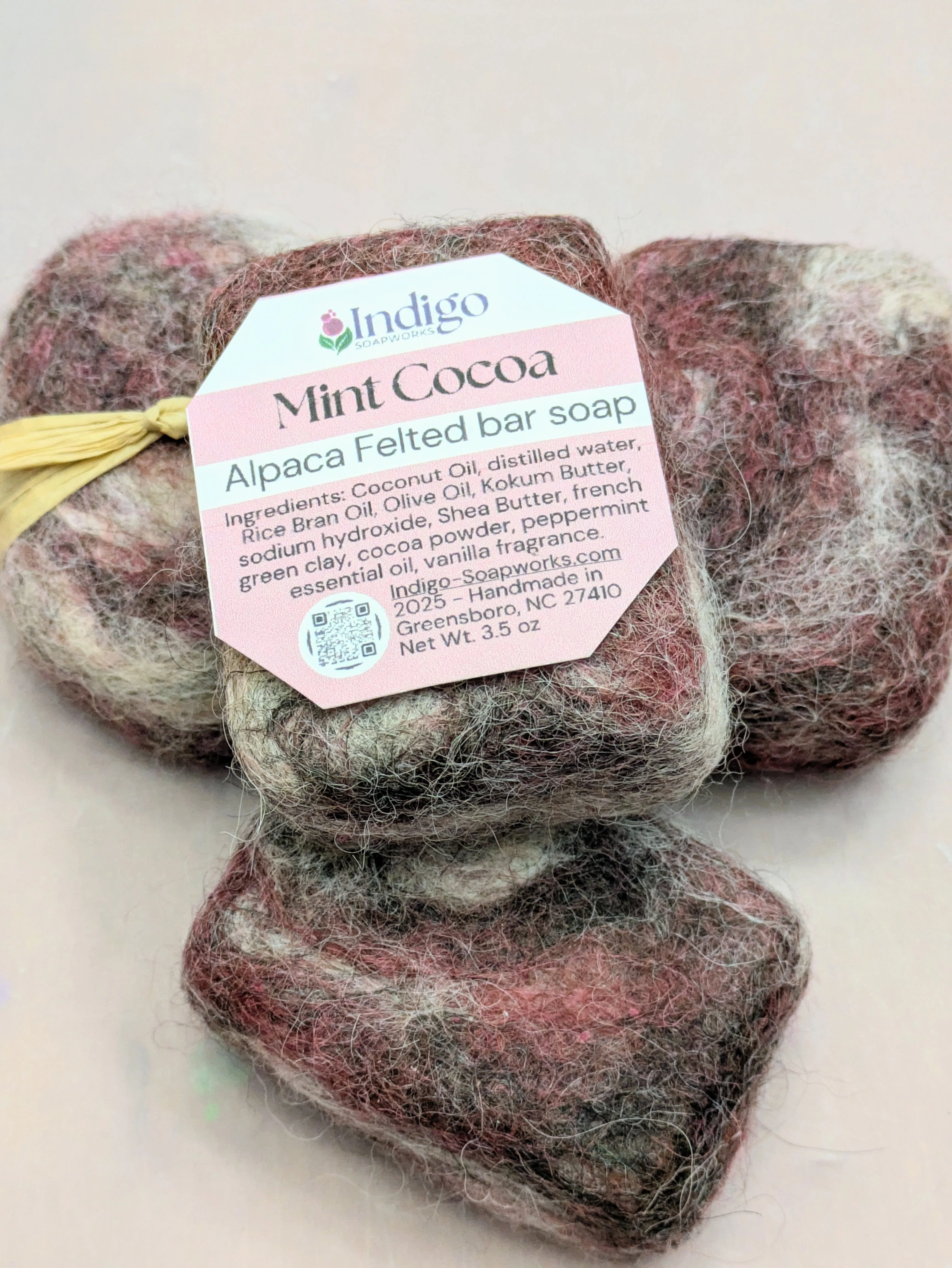 Felted Soap bar - Merino Wool or Alpaca - choose scent! - Image 4