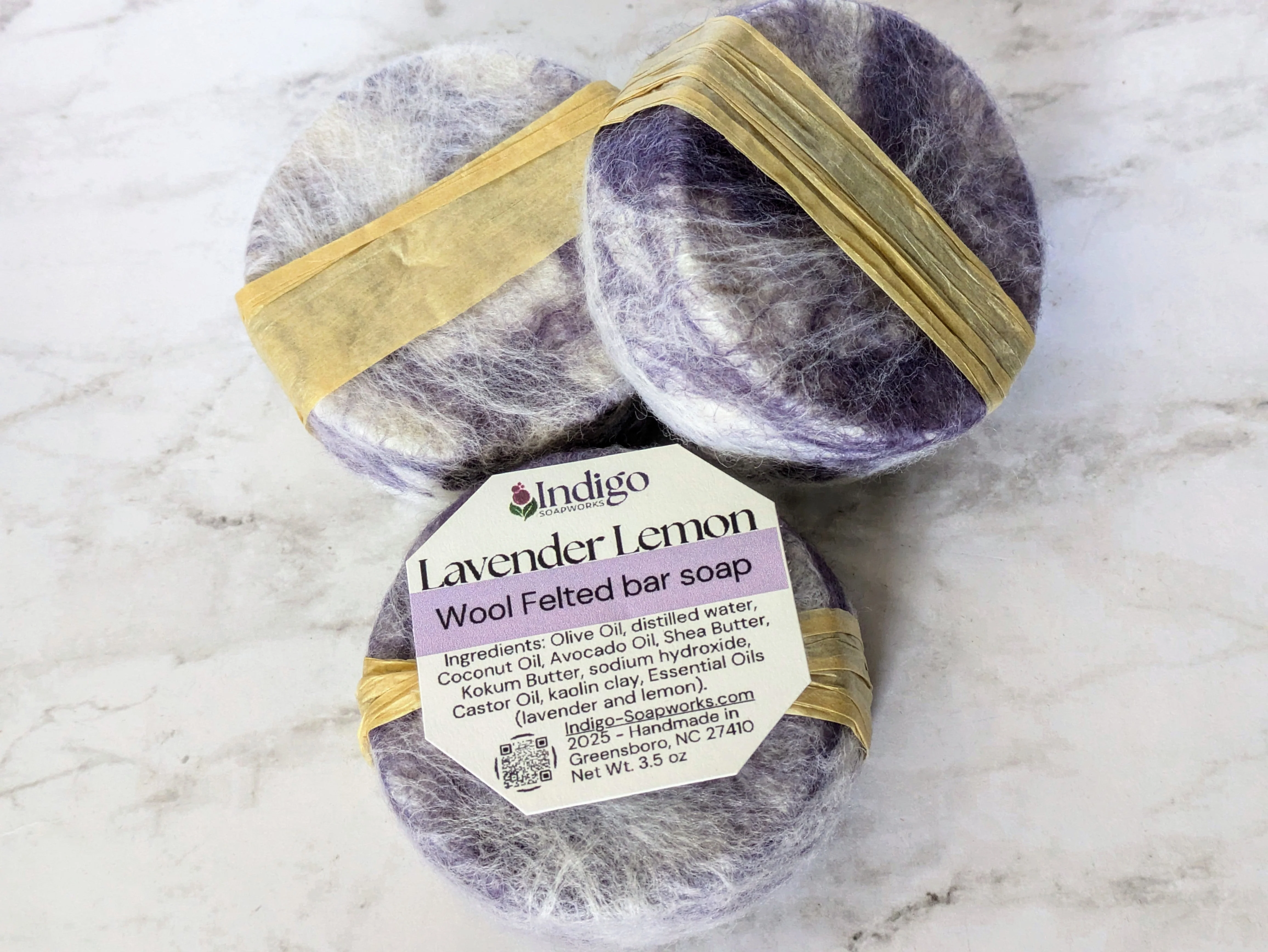 Felted Soap bar - Merino Wool or Alpaca - choose scent! - Image 5