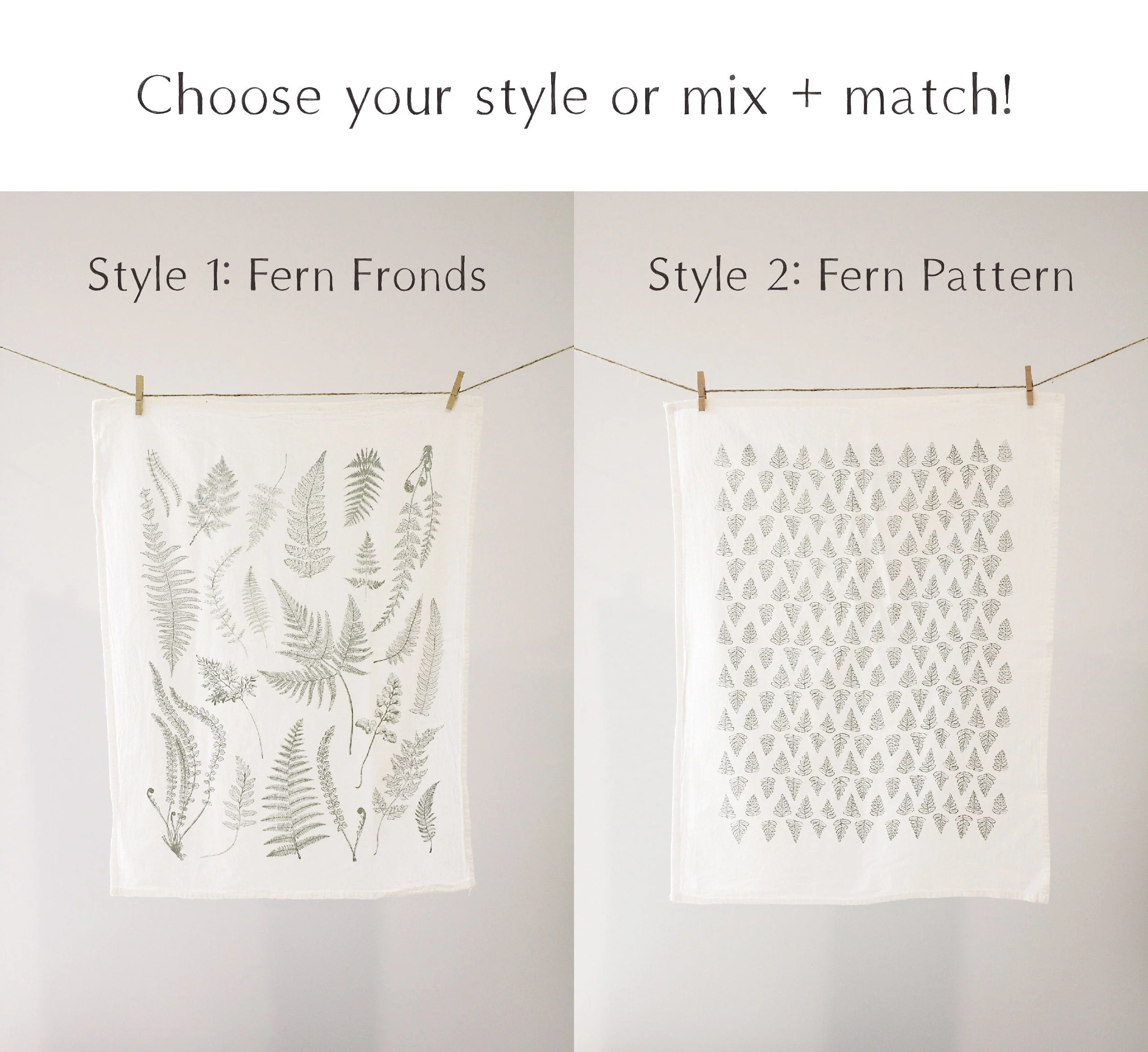 Fern Fronds Tea Towel - Image 6