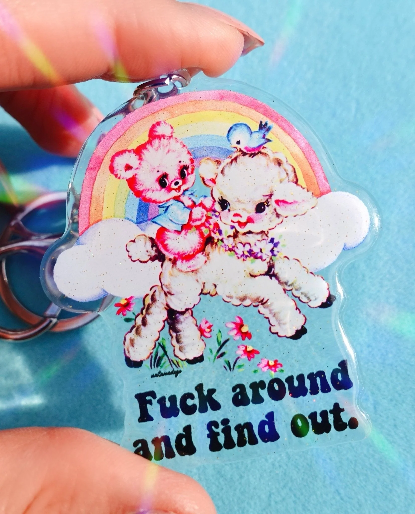 Find Out Acrylic Keychain - Image 2