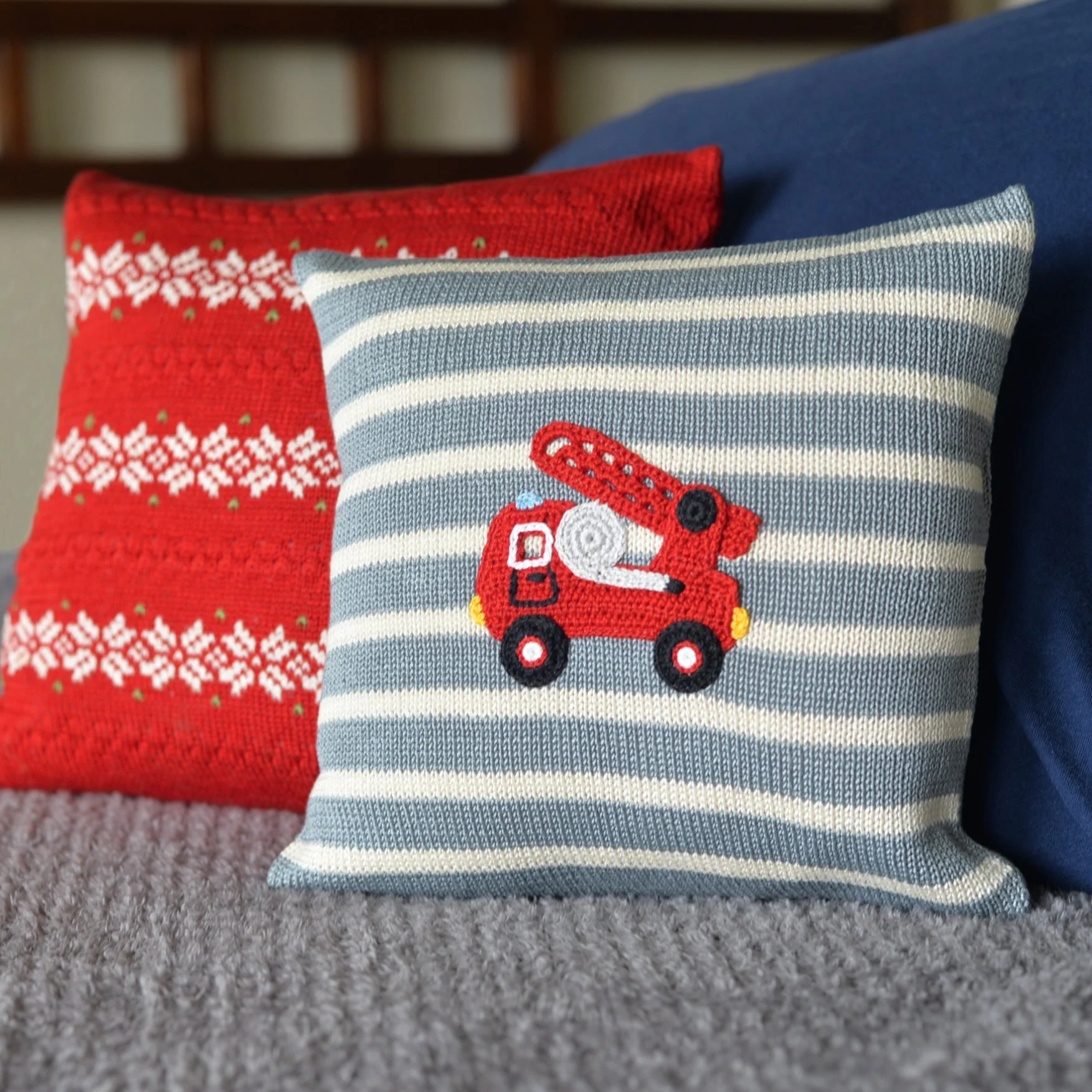 Fire Truck 10" Pillow - Image 2