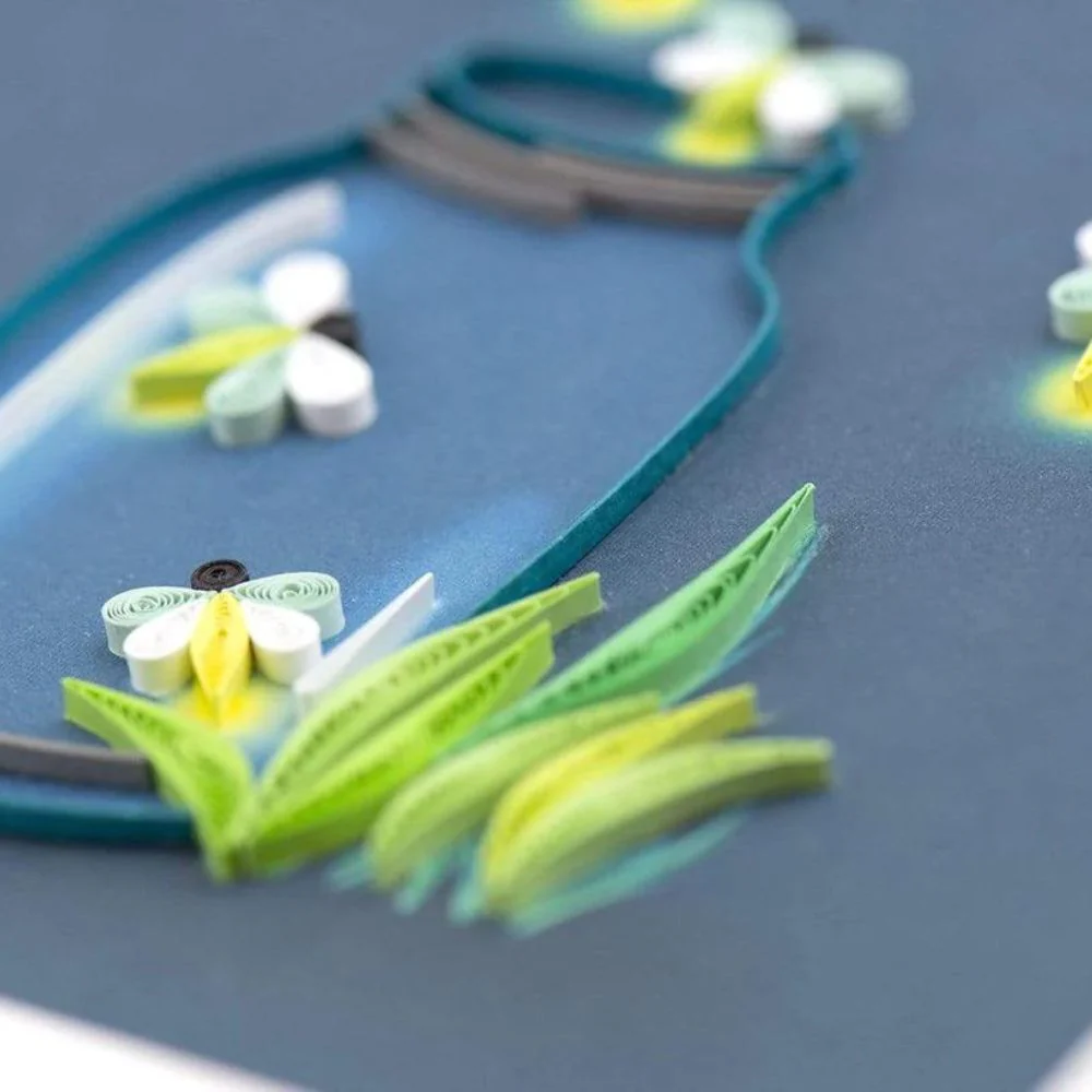 Fireflies Quilled Greeting Card - Image 2