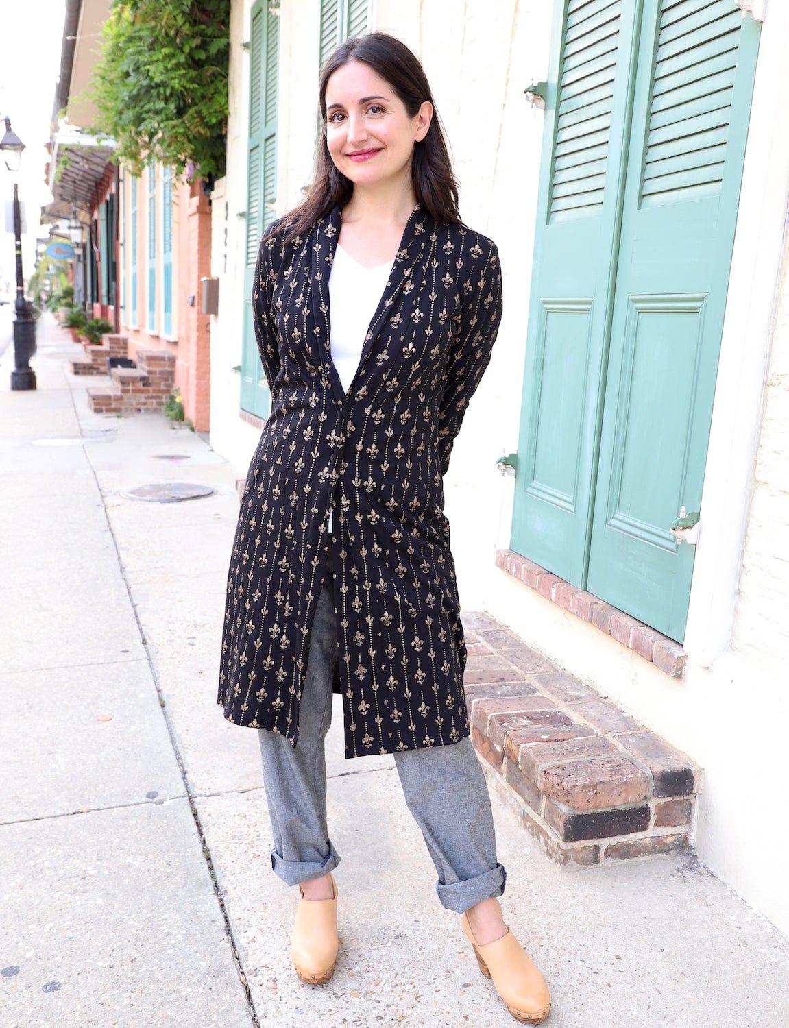 Fleur de Lis Organic Cardigan - Image 3