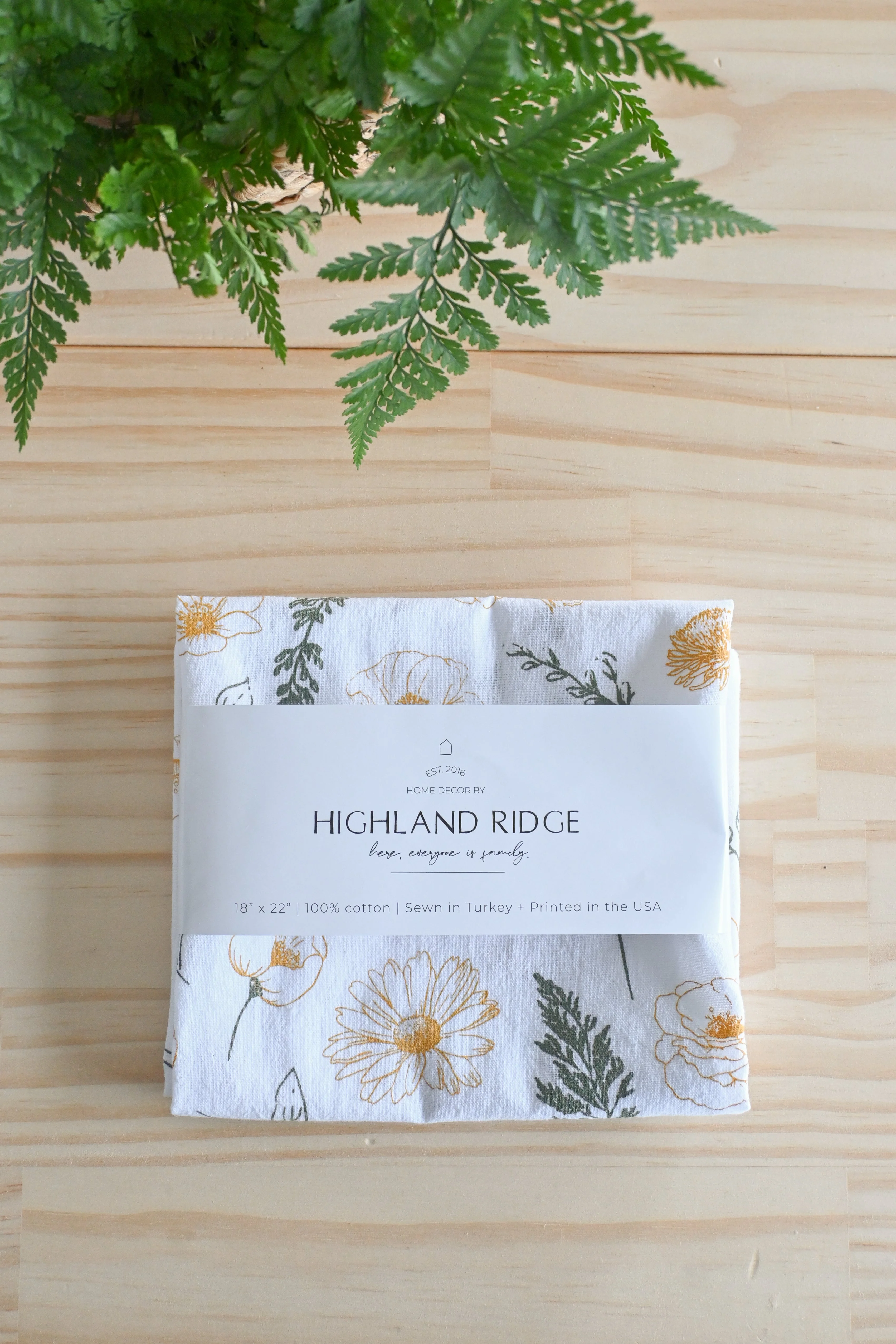 Flower Garden Tea Towel - Image 9