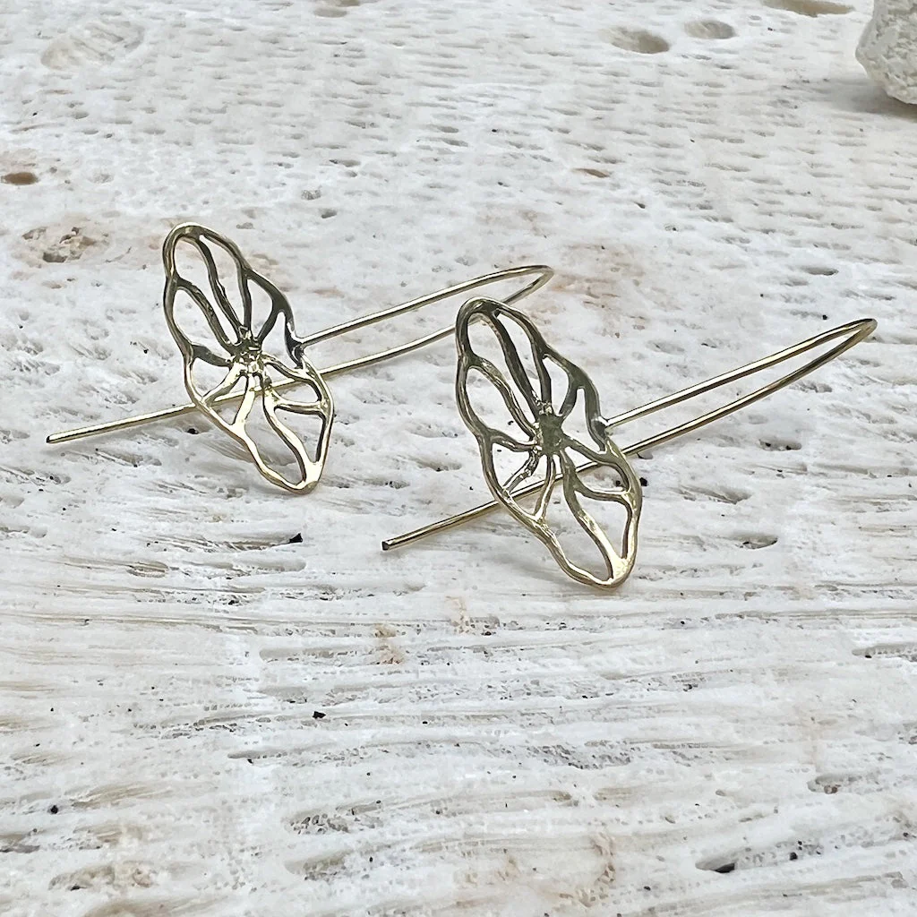 Flower Pull Threader Earrings - Image 3