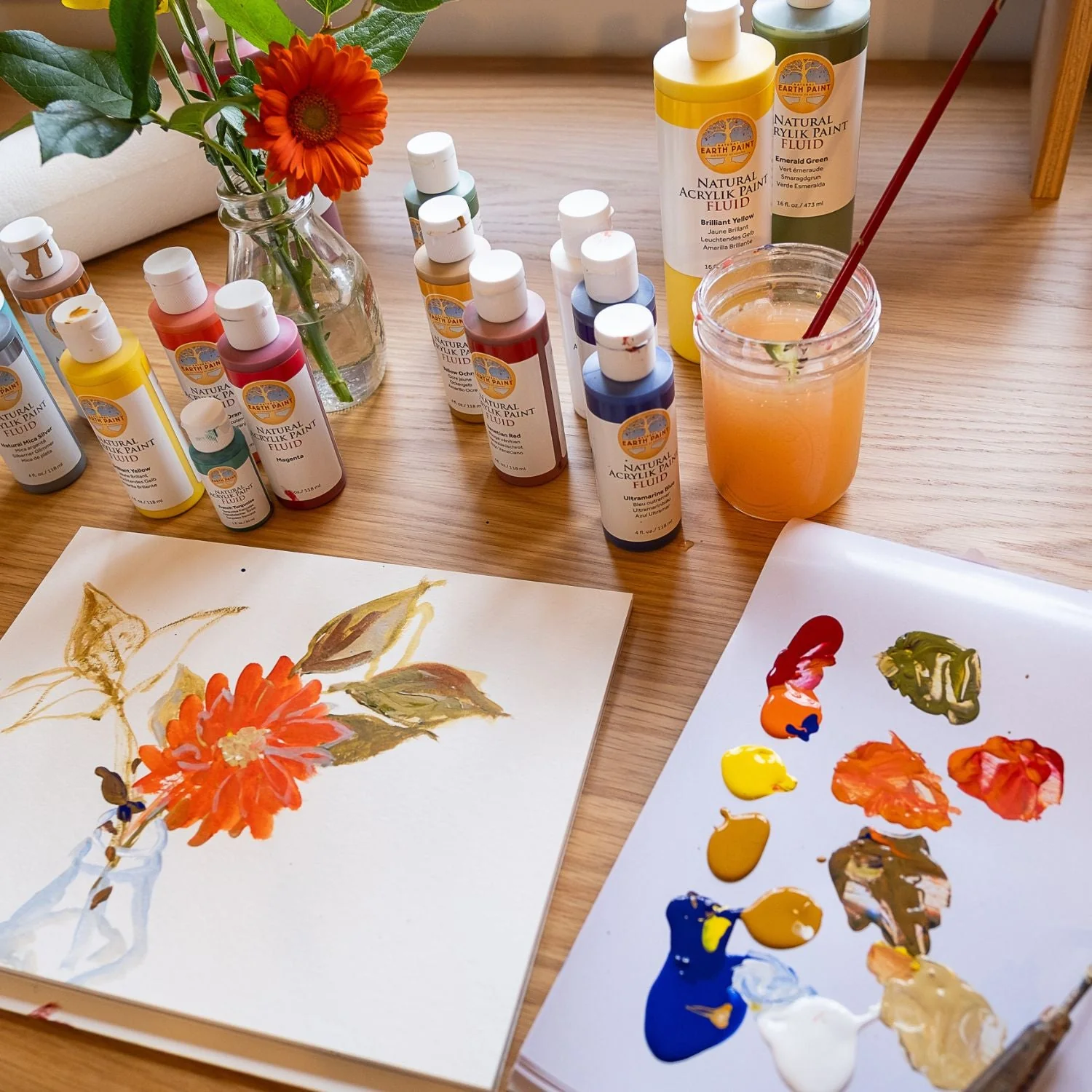Fluid - Natural Acrylik Paint - Classic Studio Set - Image 5