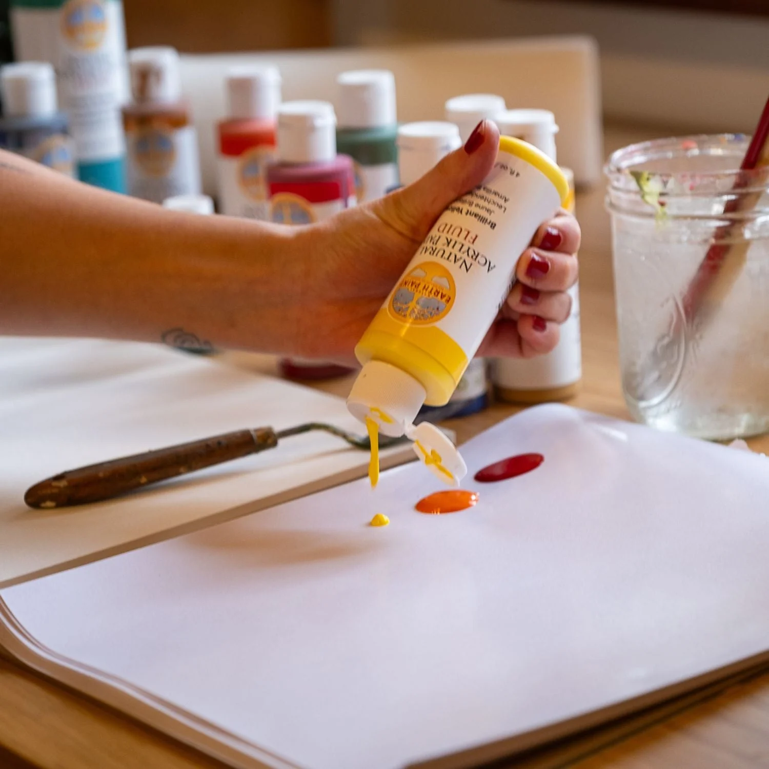 Fluid - Natural Acrylik Paint - Earth Colors Set - Image 5