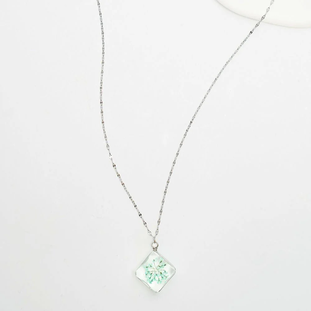 Forever Mint in Bloom Pendant Necklace - Image 5