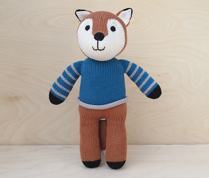 Fox in Blue Sweater - Image 2