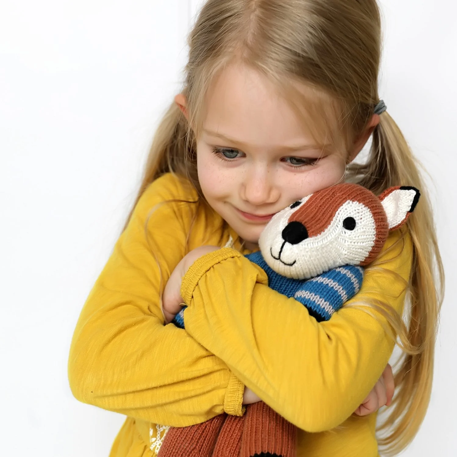 Fox in Blue Sweater - Image 3