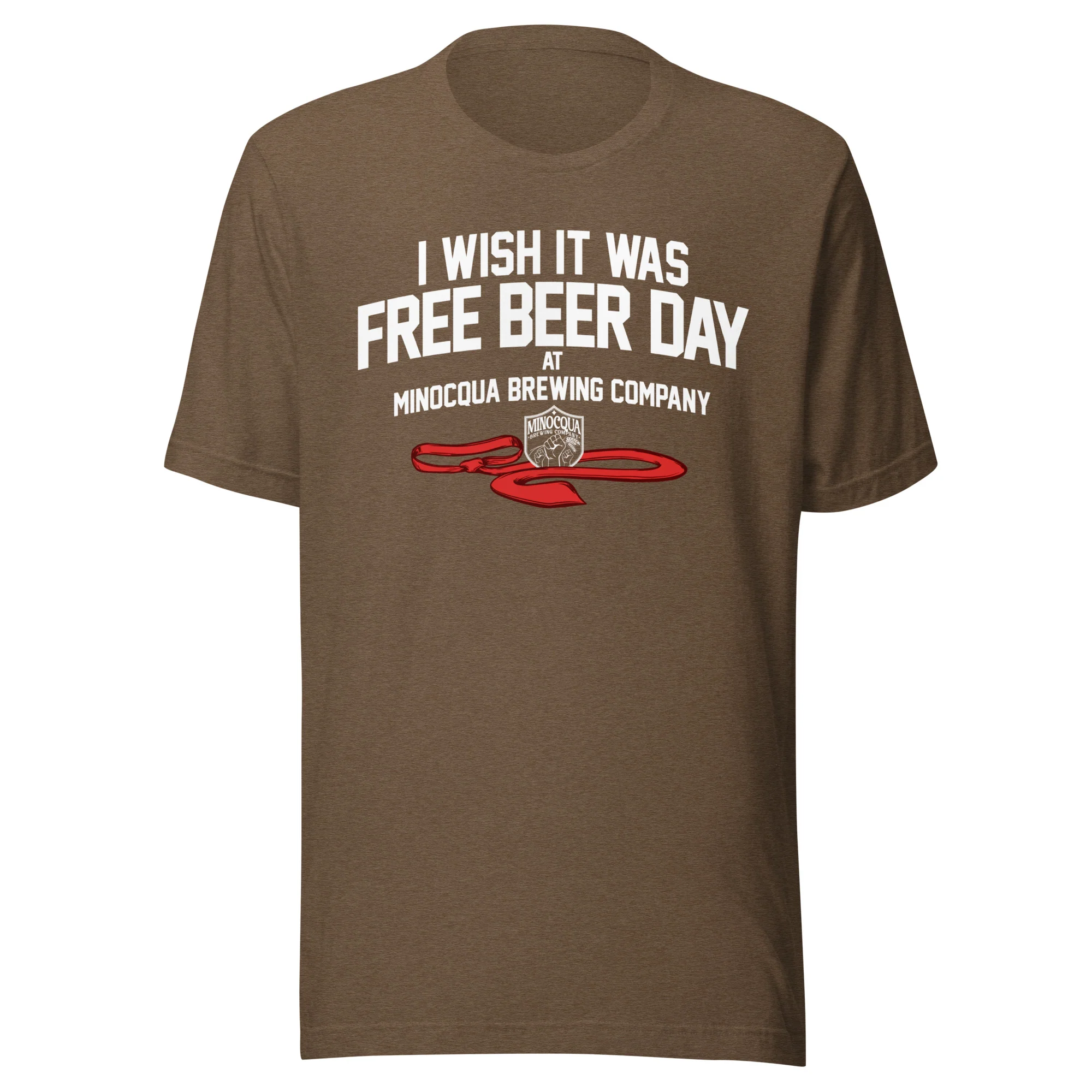 Free Beer Day T-shirt (White Print) - Image 10