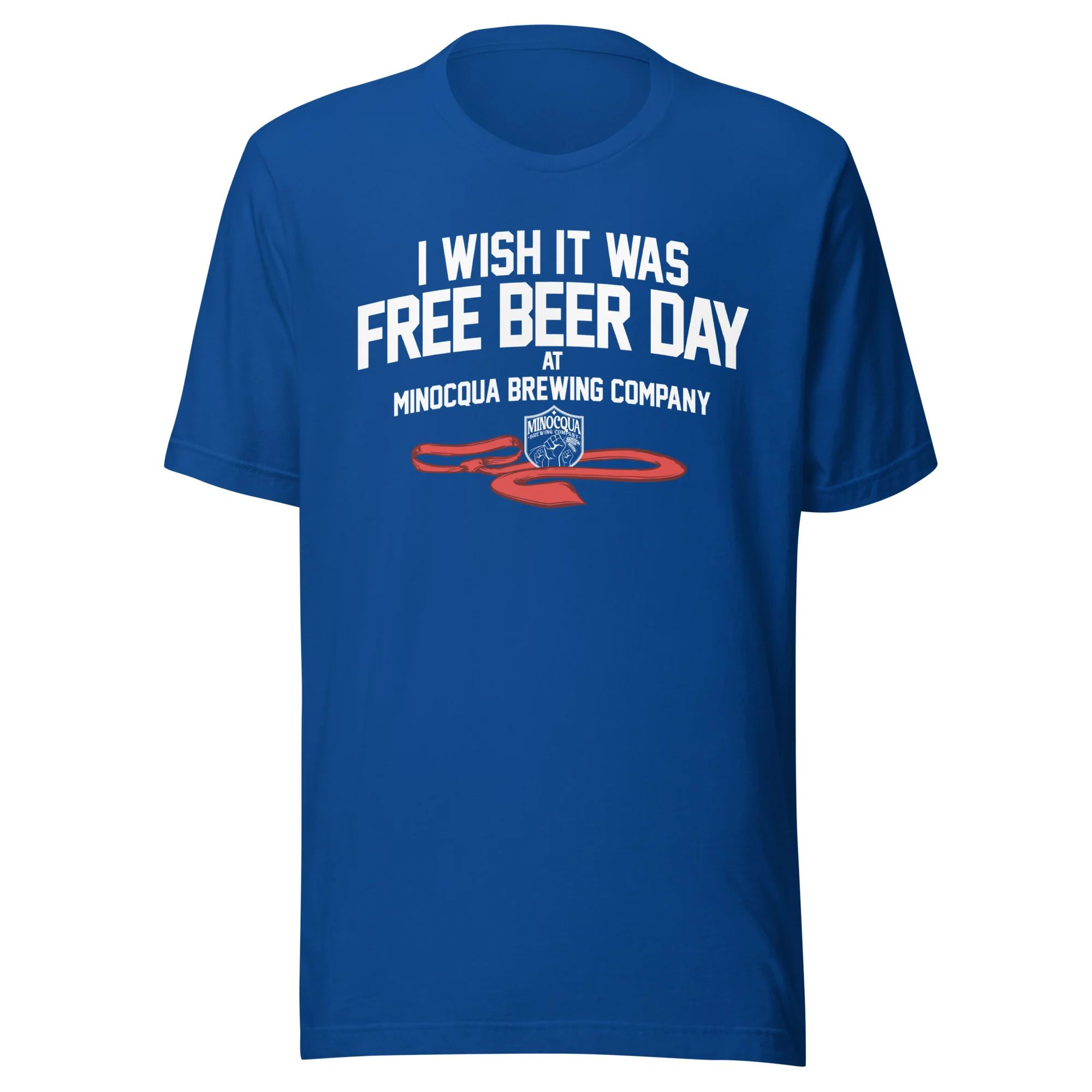Free Beer Day T-shirt (White Print) - Image 4