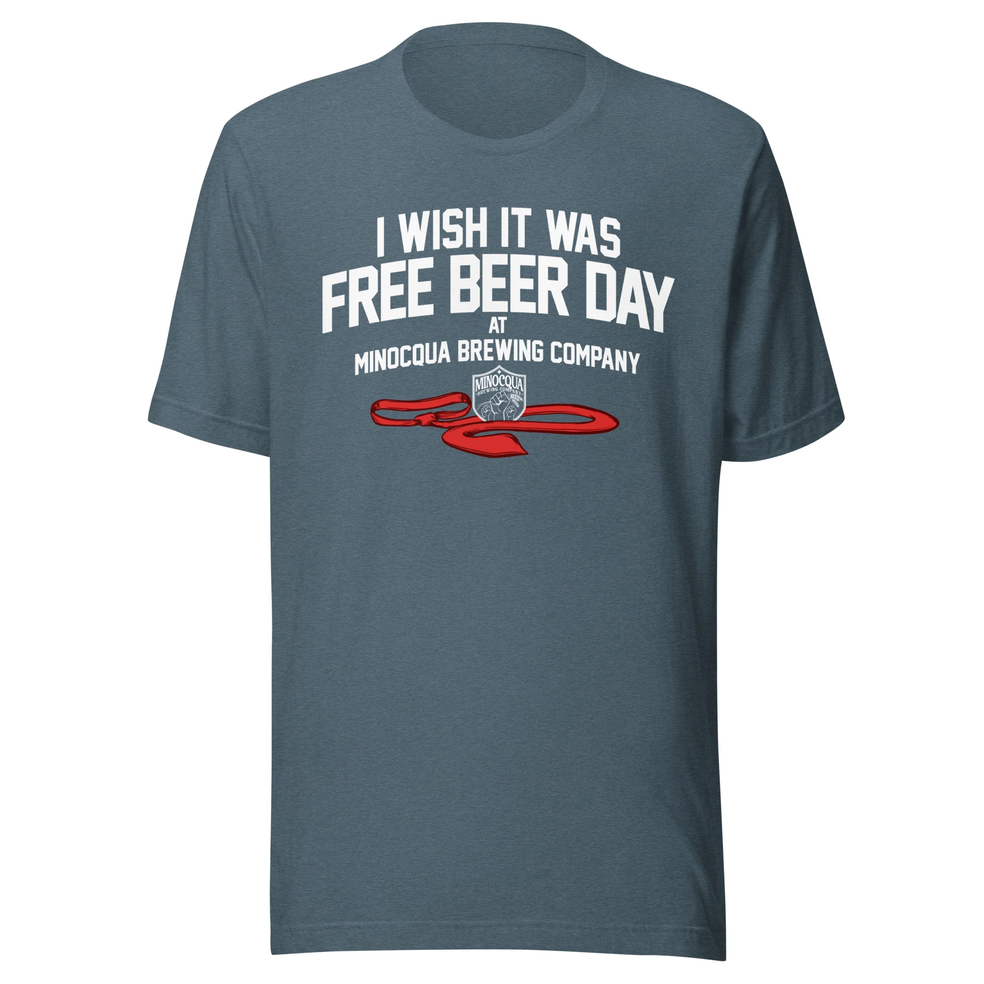 Free Beer Day T-shirt (White Print) - Image 7