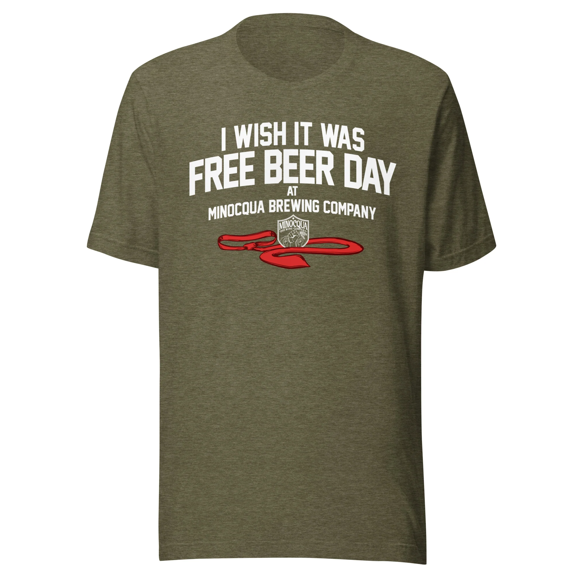 Free Beer Day T-shirt (White Print) - Image 8