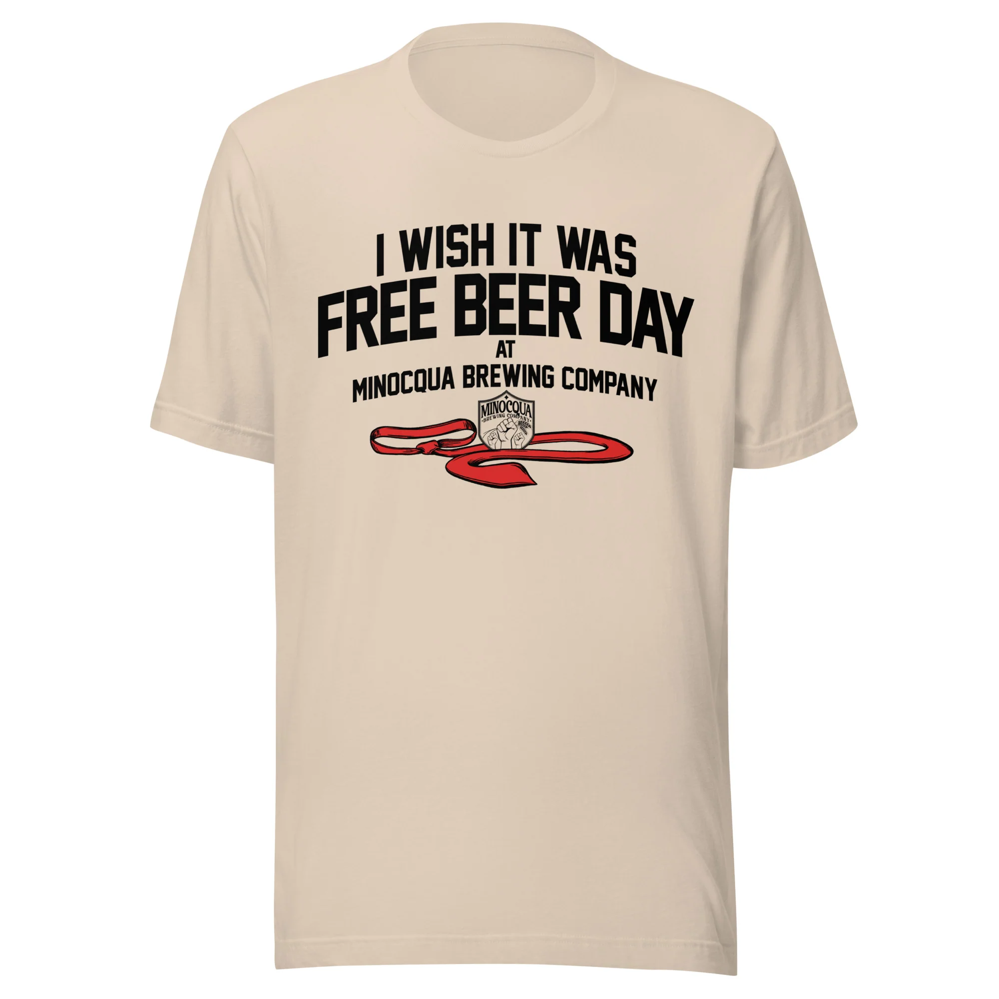 Free Beer Day T-shirt (Black Print) - Image 5