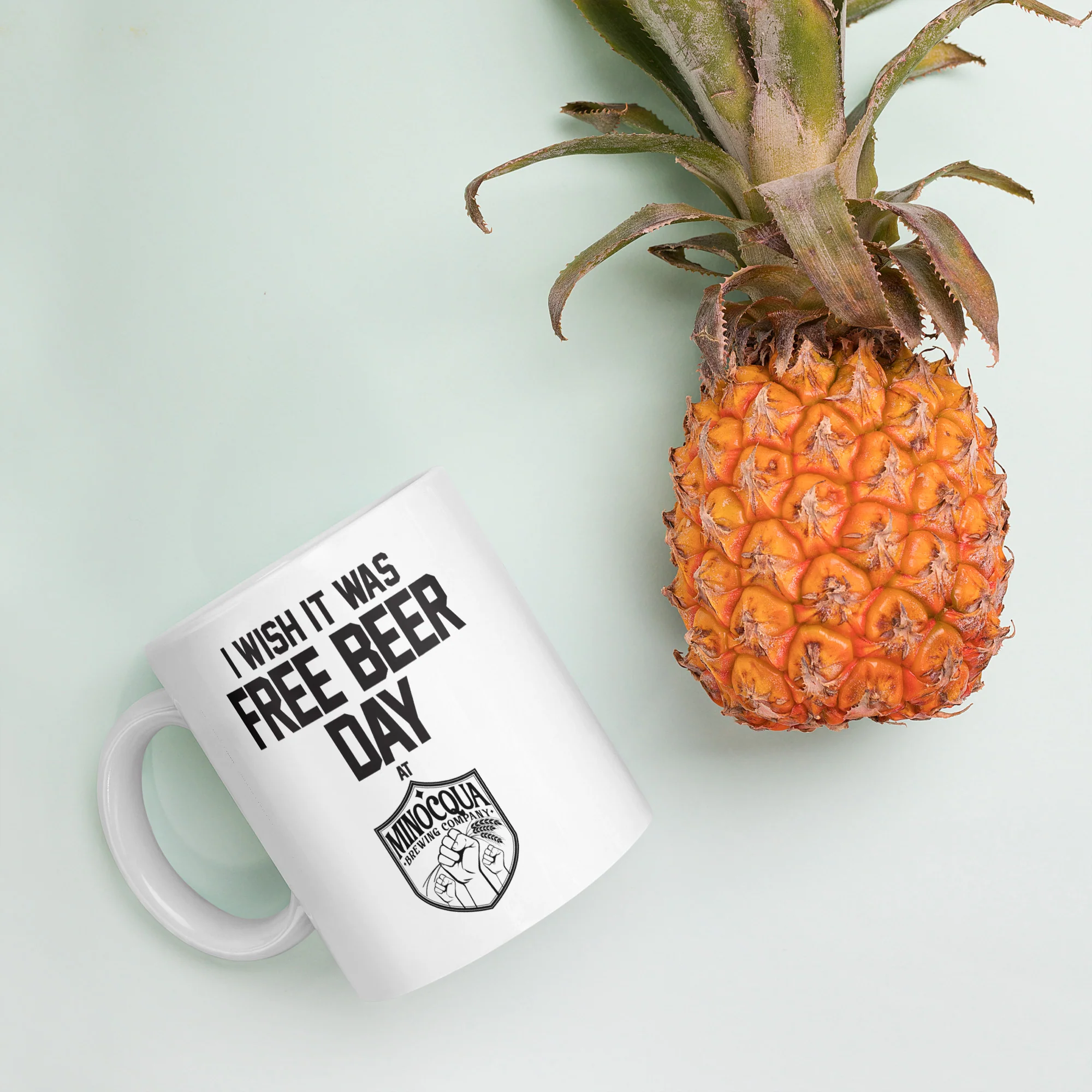 Free Beer Day White Glossy Mug - Image 5