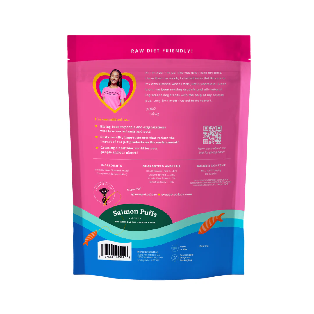 Freeze Dried Dog Treats - Salmon Puffs - Image 8