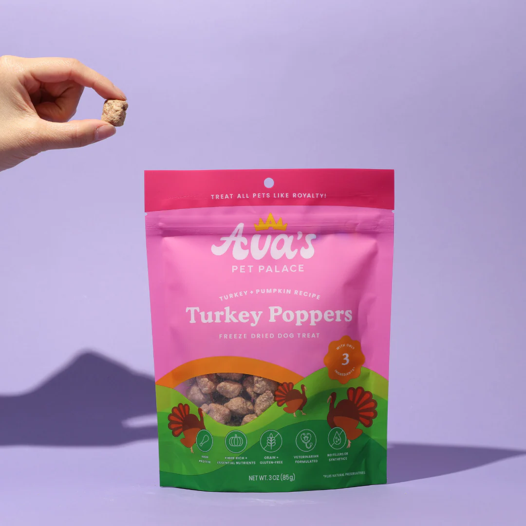 Freeze Dried Dog Treats - Turkey Poppers - Image 4
