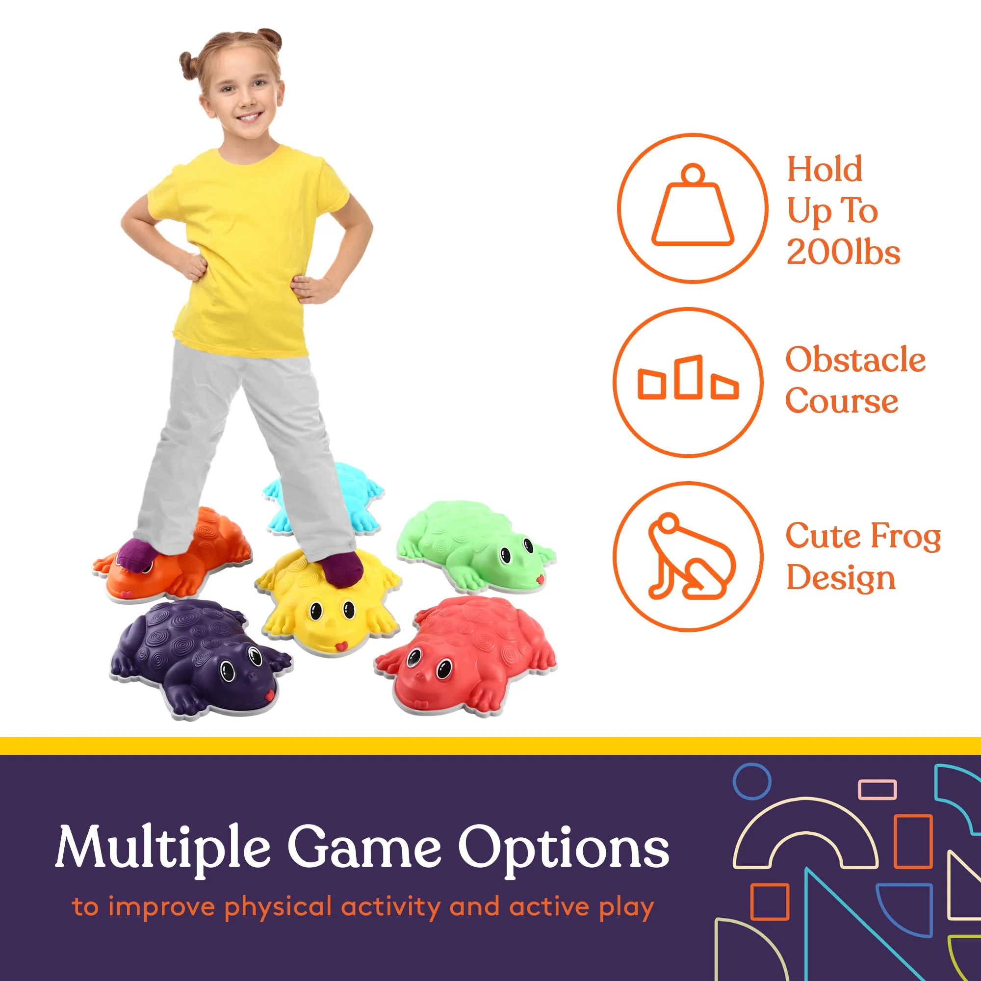 Frog Stepping Stones – Deluxe 6-Piece Set with Bonus Game - Image 4