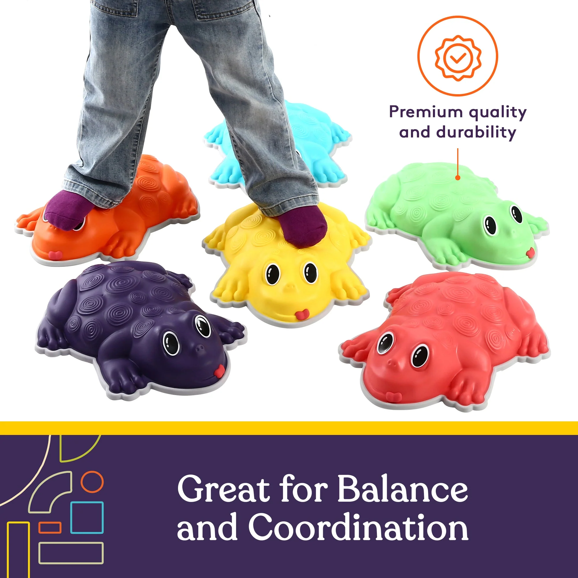 Frog Stepping Stones – Deluxe 6-Piece Set with Bonus Game - Image 7