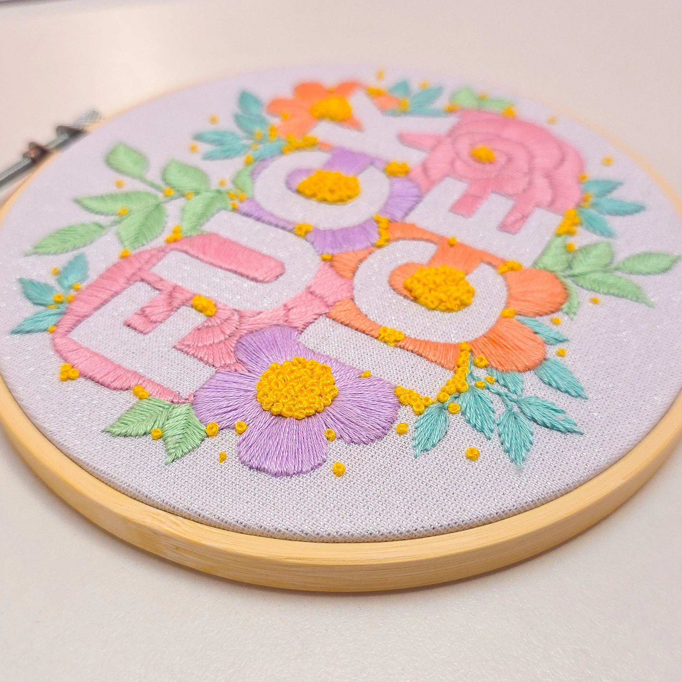 FUCK ICE - Embroidery Kit - Image 3