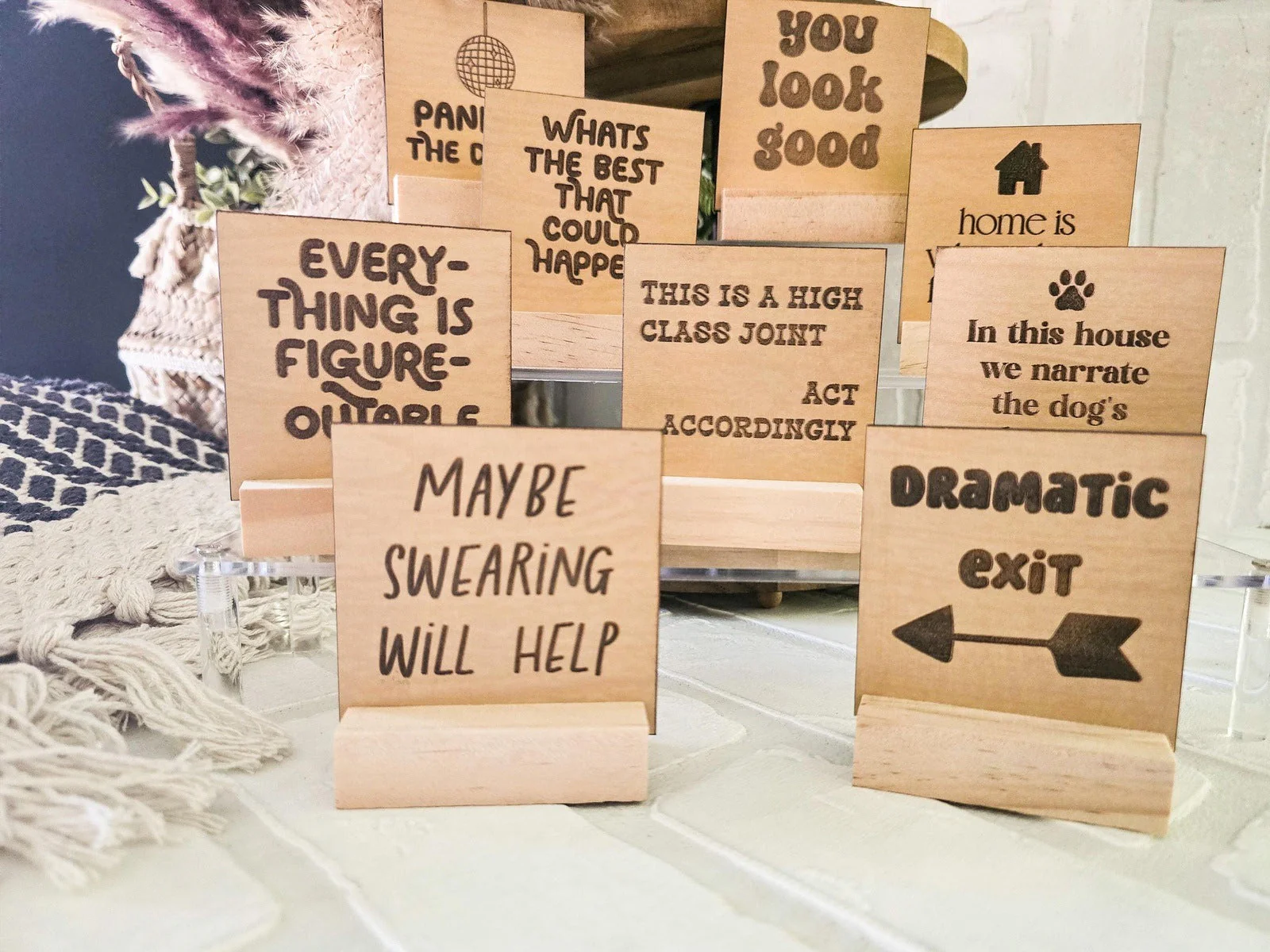 Funny Engraved Mini Desk Signs - Image 2