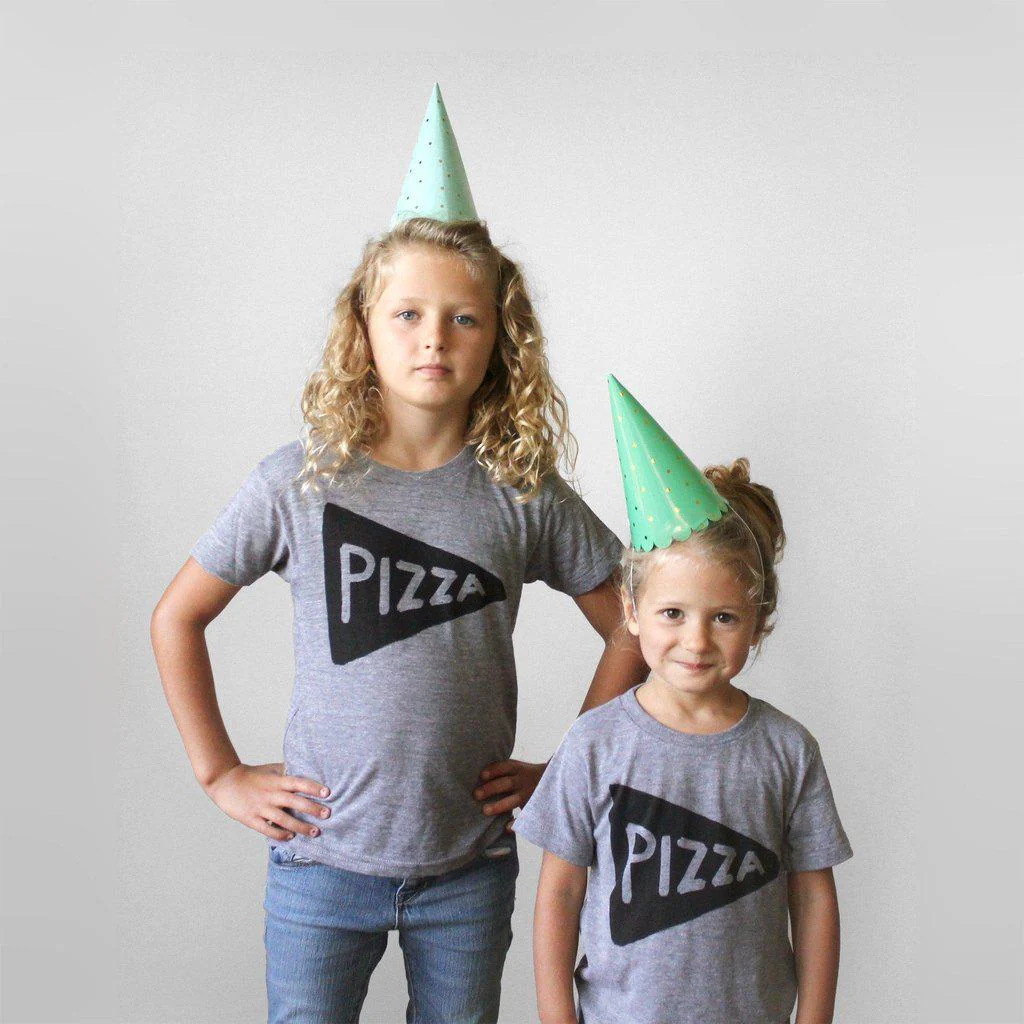 Funny Kids Pizza Graphic T-Shirt - Image 7