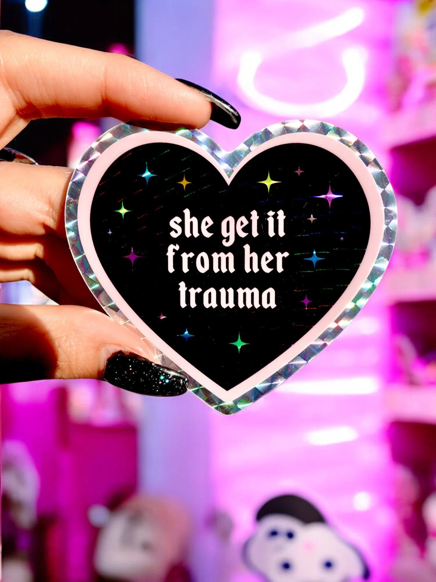 Funny Mental Health Sticker Pack –  Holographic Waterproof Vinyl Decals – Discounted Bundle of Anxiety, Therapy & Trauma Humor - Image 10