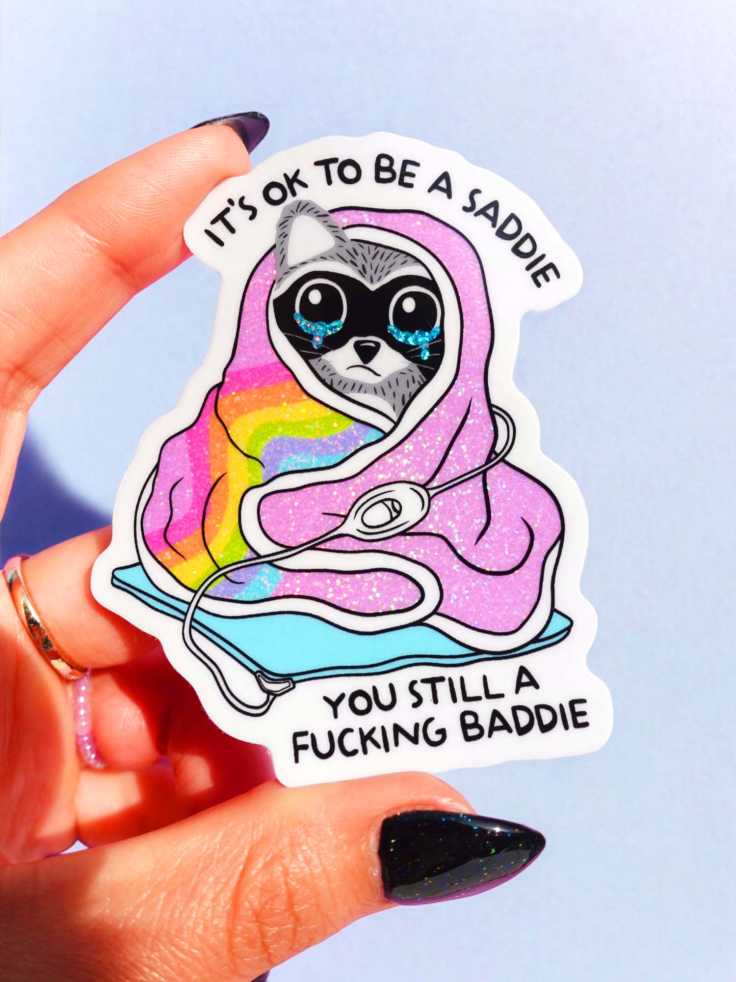 Funny Mental Health Sticker Pack –  Holographic Waterproof Vinyl Decals – Discounted Bundle of Anxiety, Therapy & Trauma Humor - Image 6